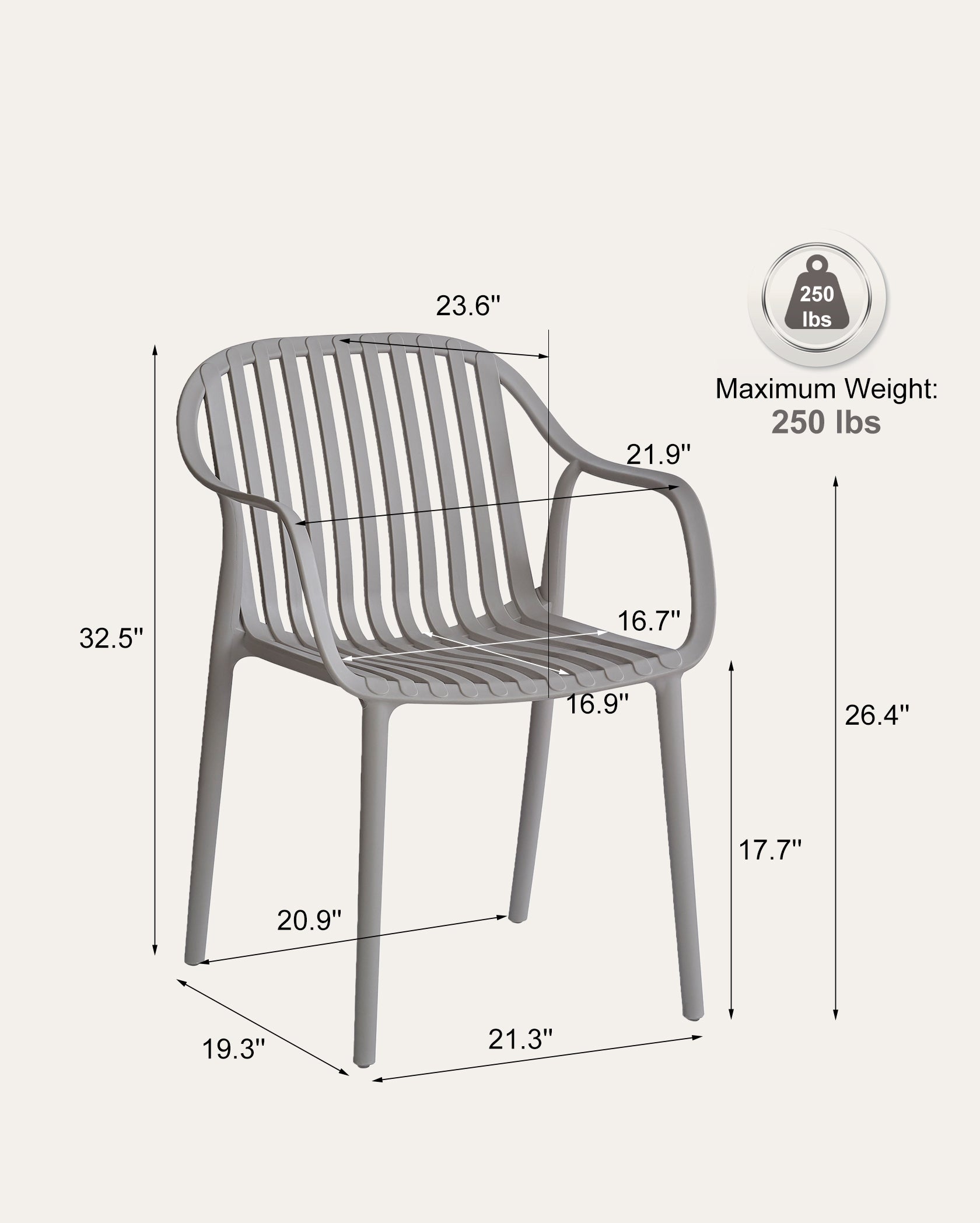 Everest Stackable Chairs - Set of 4