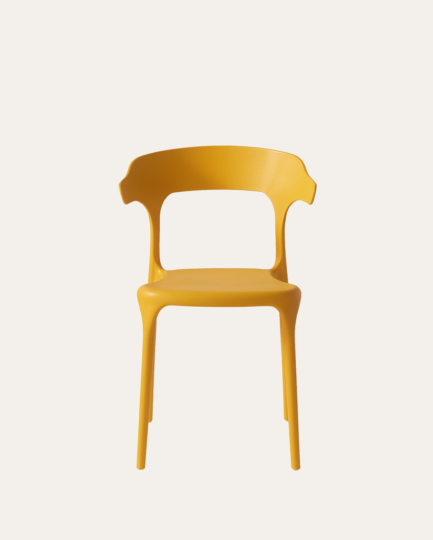 Nara Stackable Chairs, Set of 4, Yellow
