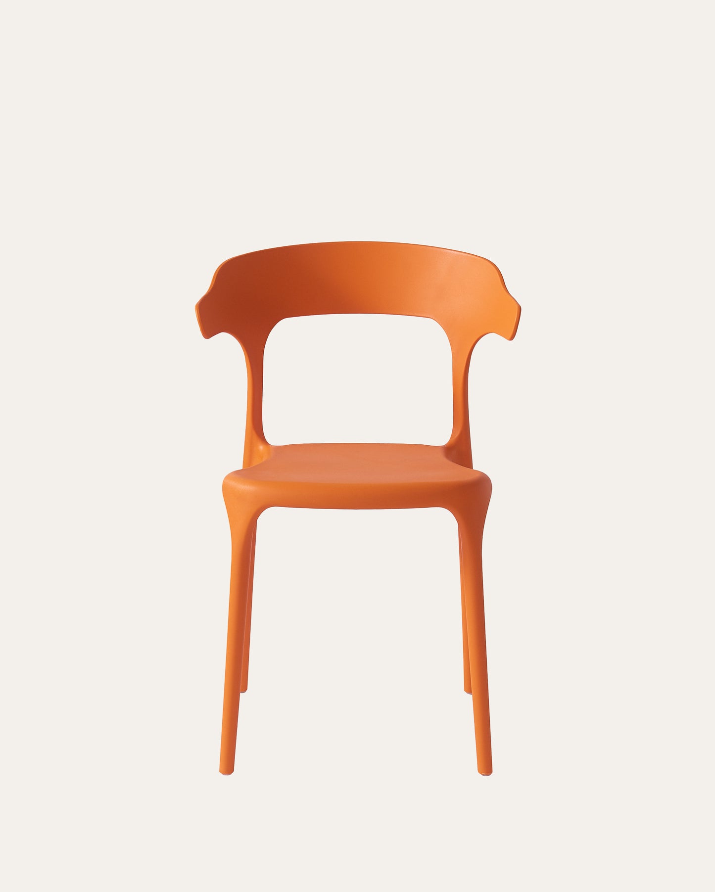 Nara Stackable Chairs, Set of 4, Orange