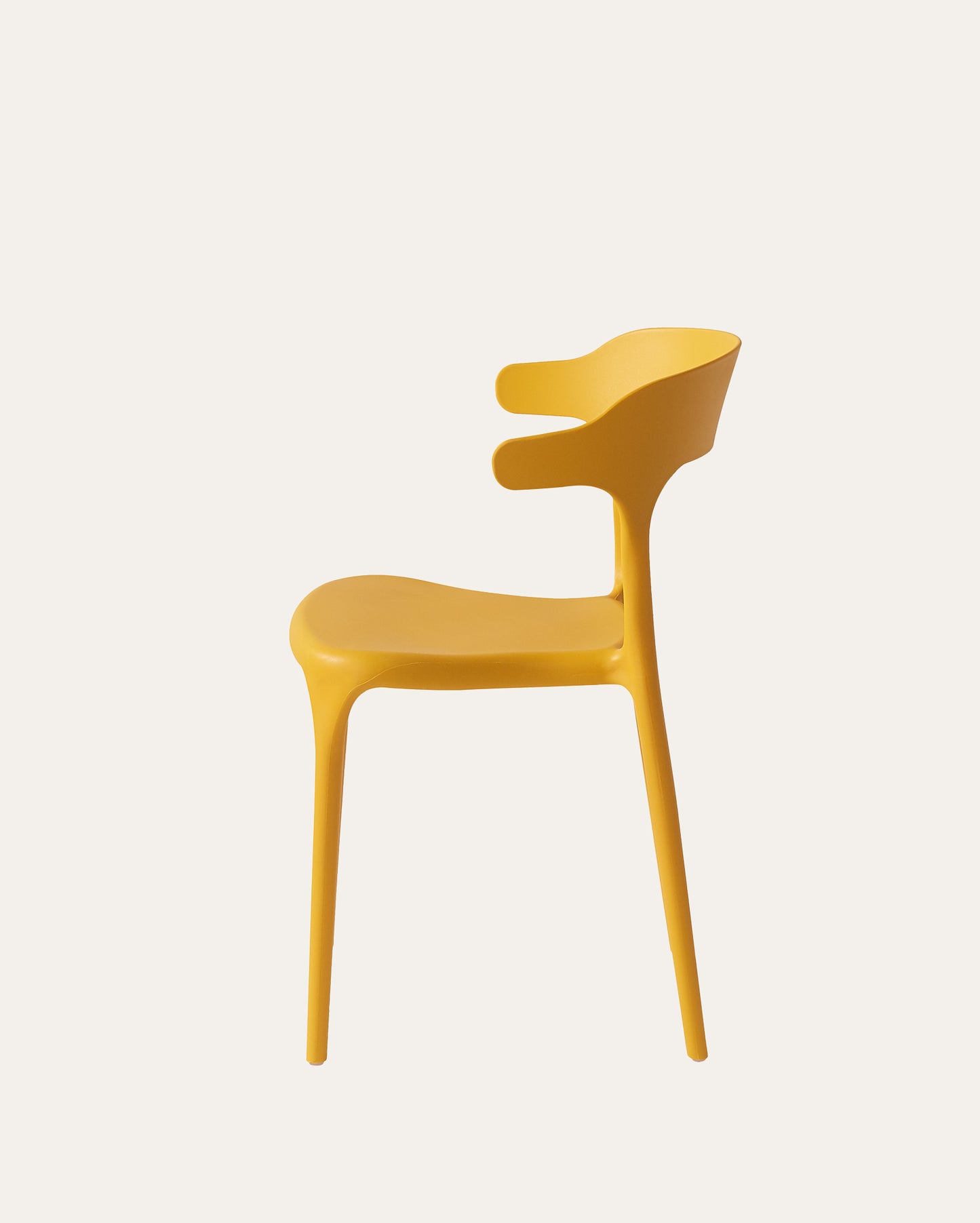 Nara Stackable Chairs, Set of 4, Yellow