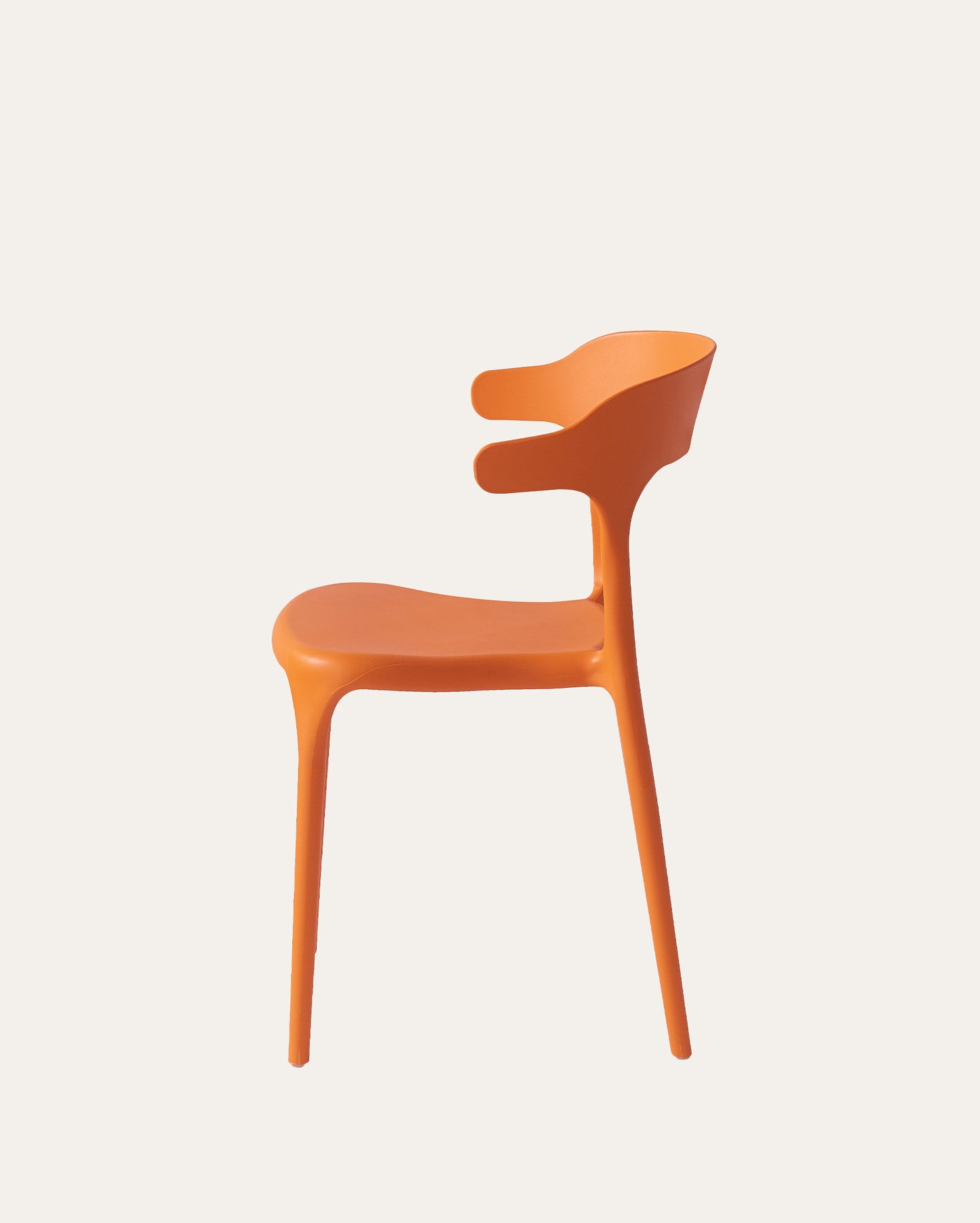 Nara Stackable Chairs, Set of 4, Orange