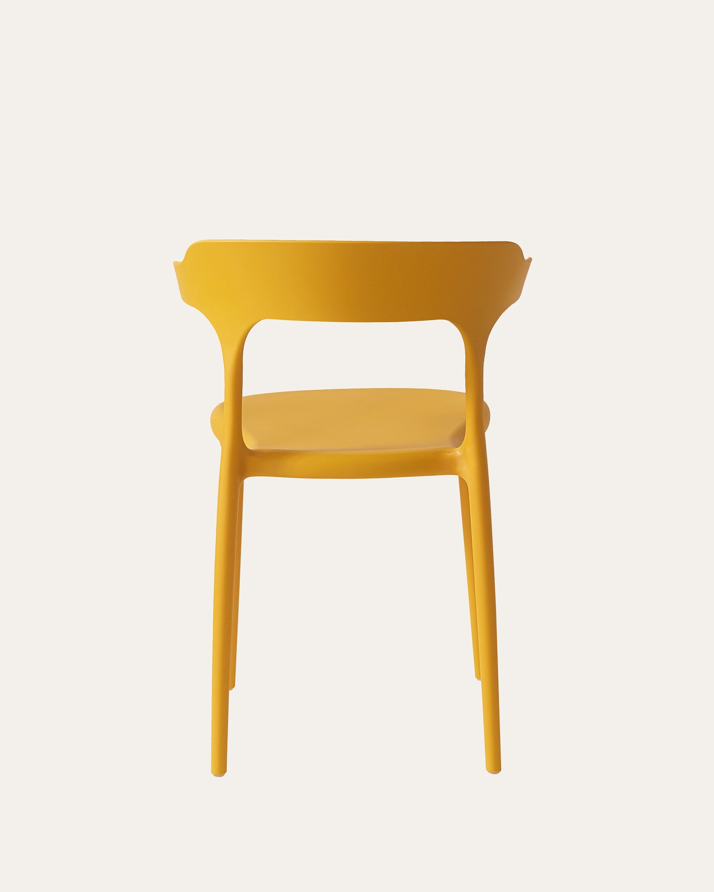 Nara Stackable Chairs, Set of 4, Yellow