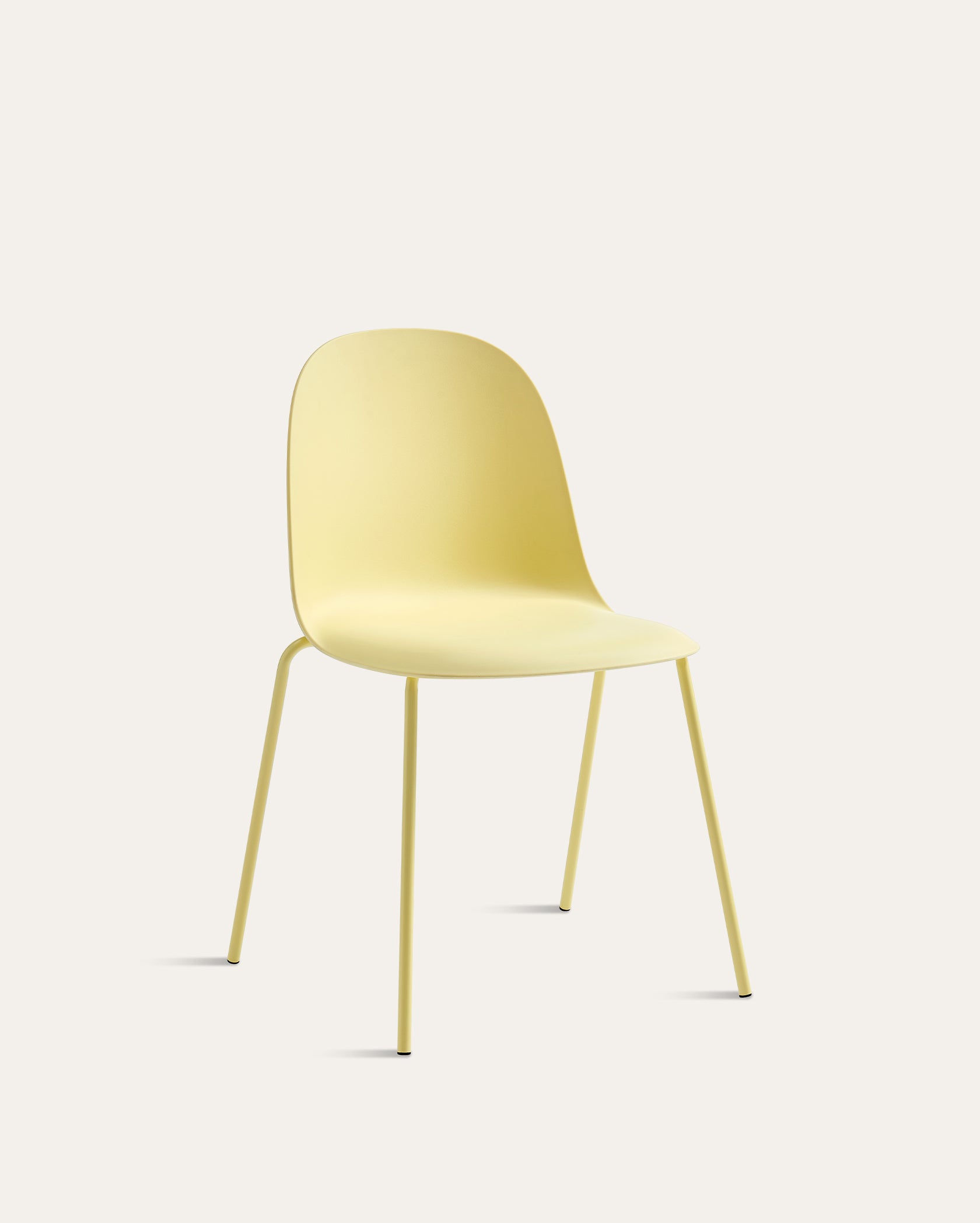 Kyoto Industrial Dining Chair – Light Yellow, Set of 4