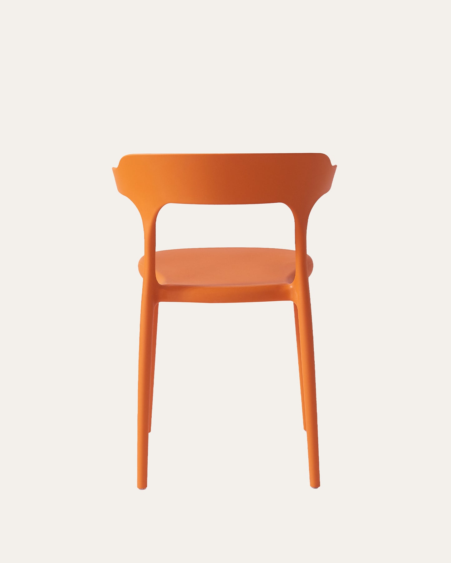 Nara Stackable Chairs, Set of 4, Orange