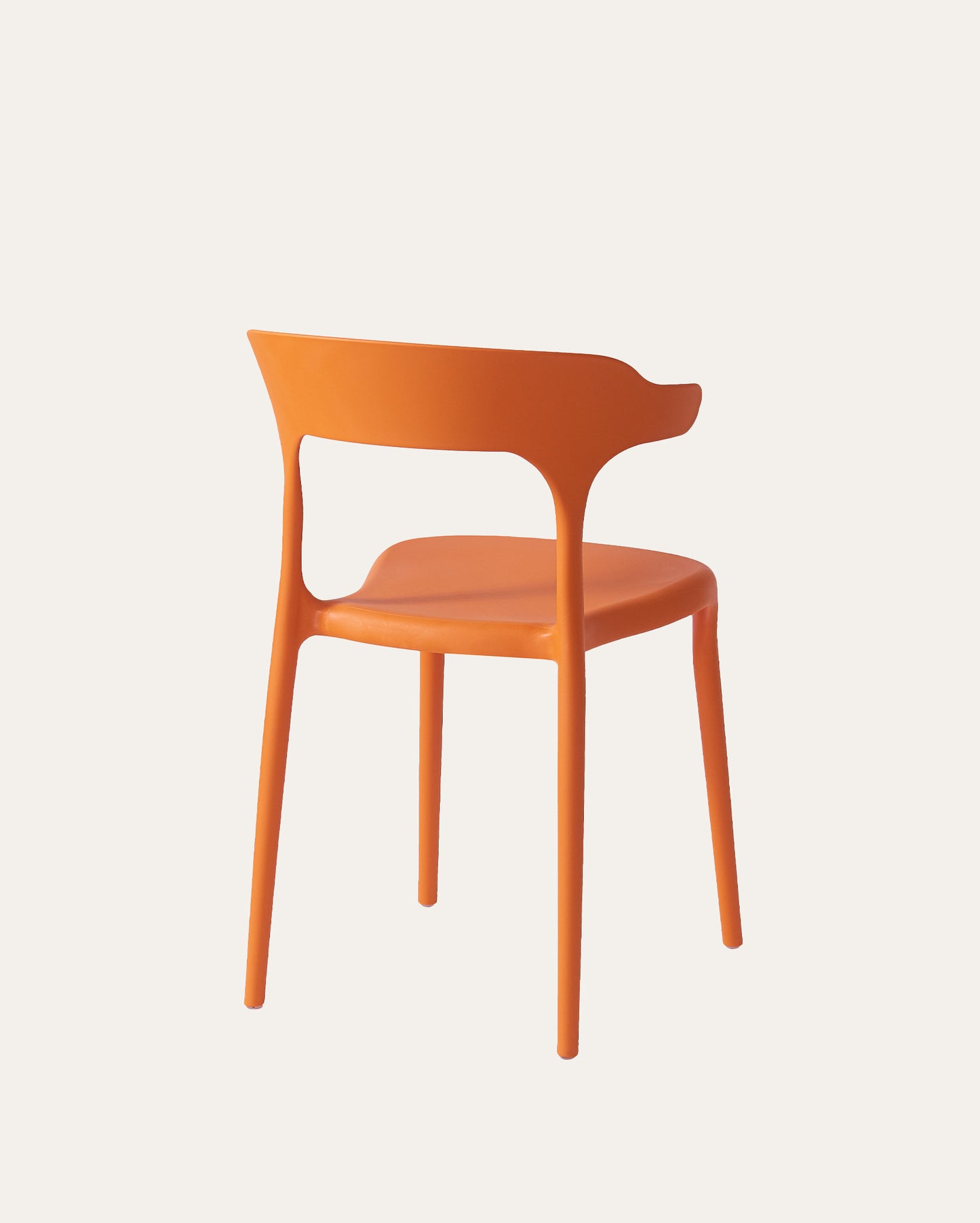 Nara Stackable Chairs, Set of 4, Orange