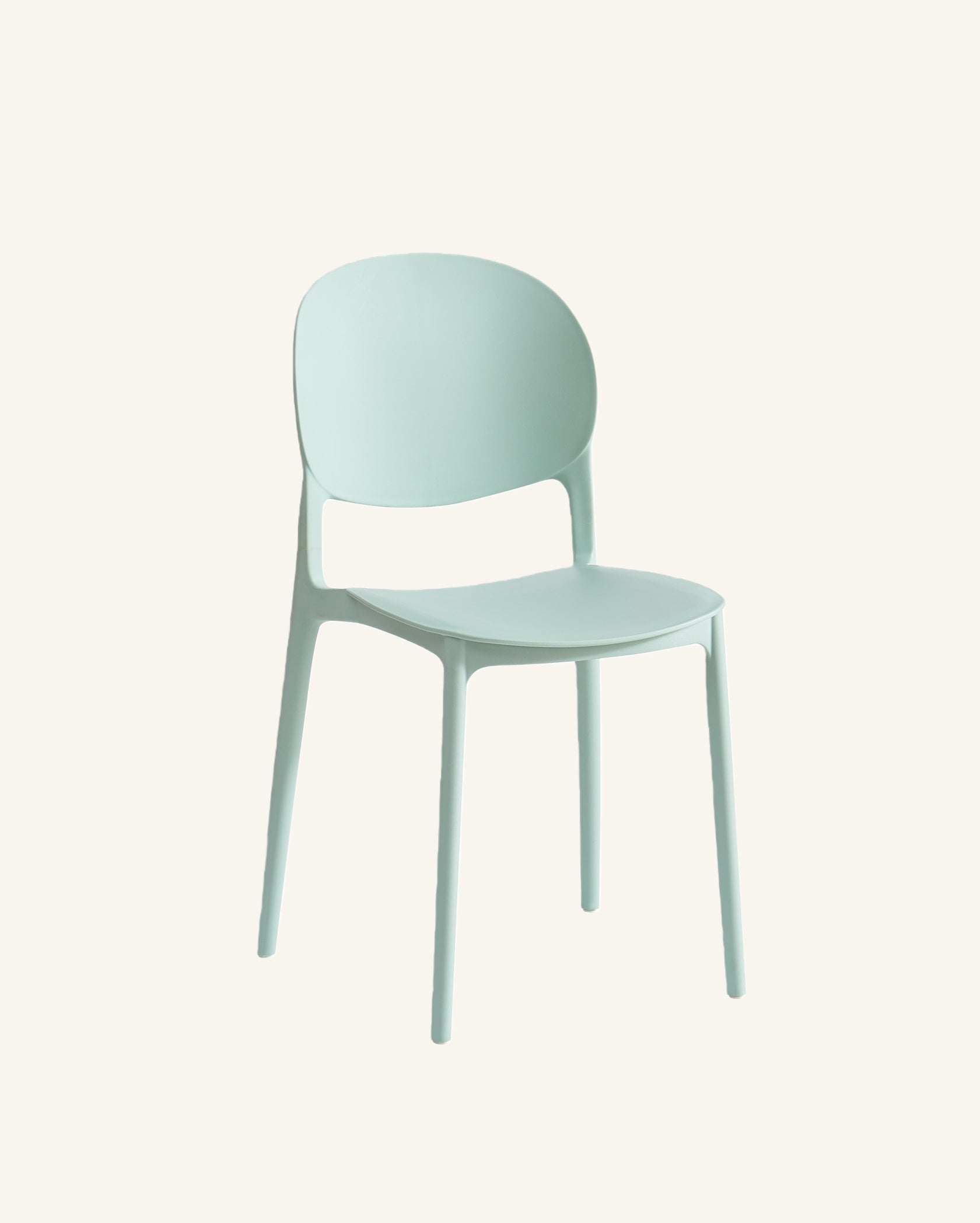 Barker Dam Compact Stackable Dining Chair Set of 4, Ice Blue