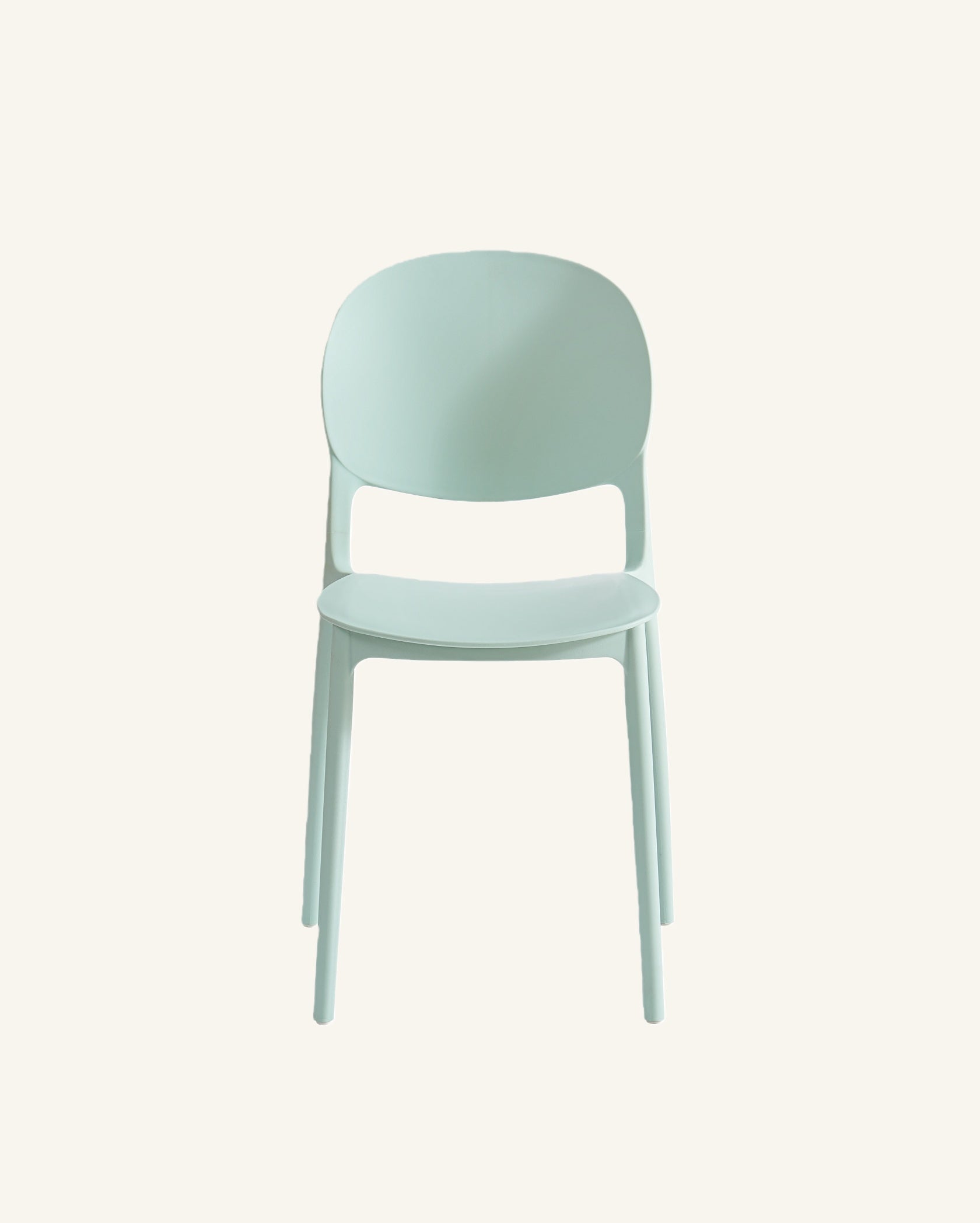 Barker Dam Compact Stackable Dining Chair Set of 4, Ice Blue