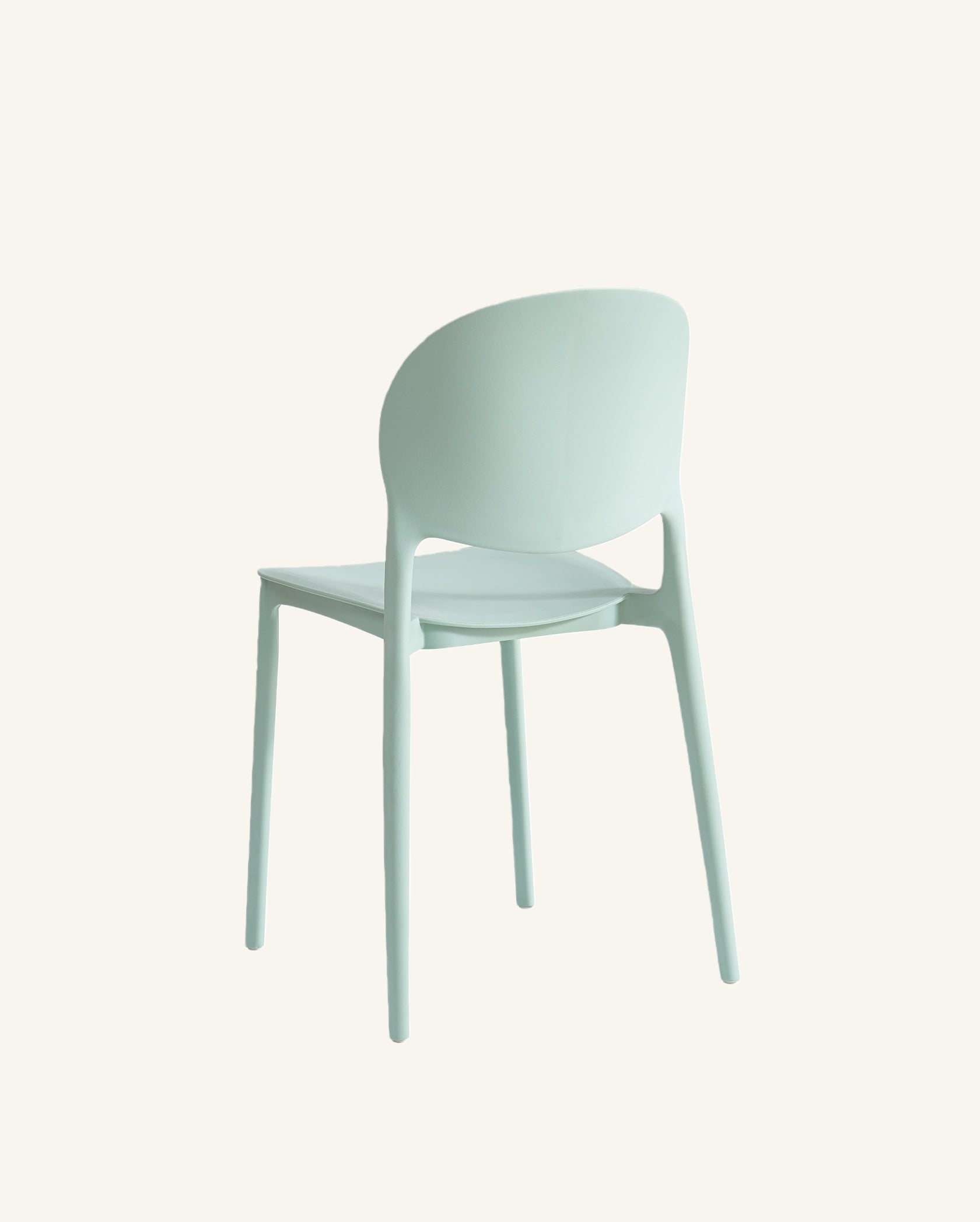 Barker Dam Compact Stackable Dining Chair Set of 4, Ice Blue