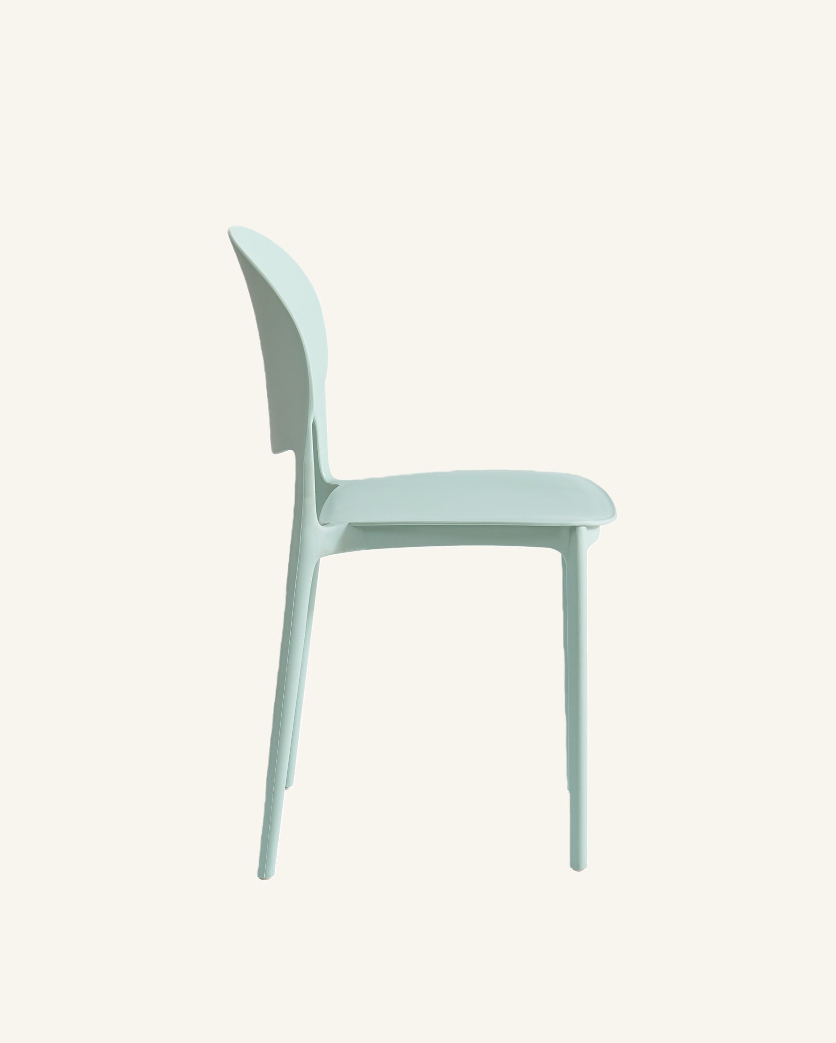 Barker Dam Compact Stackable Dining Chair Set of 4, Ice Blue