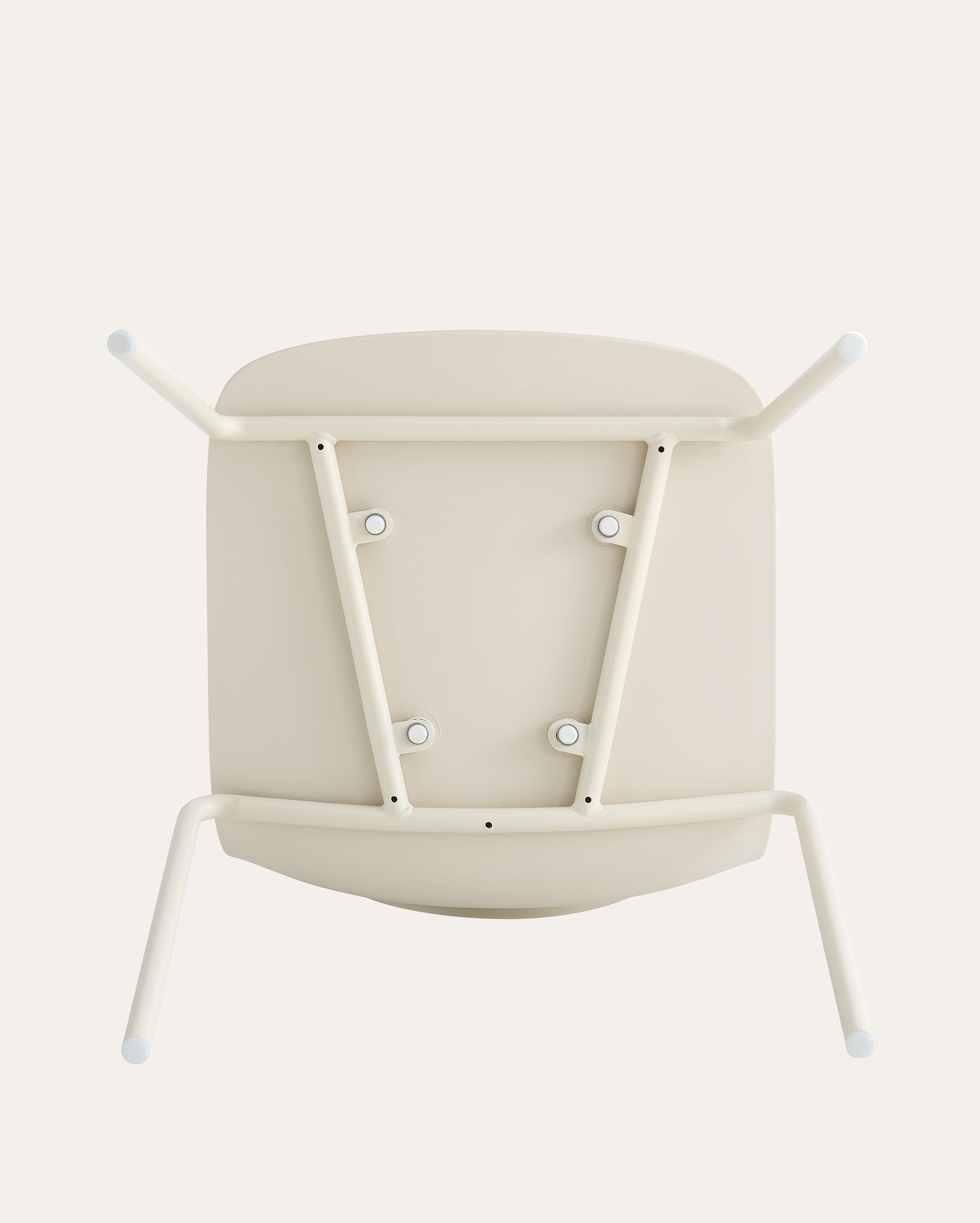 Wilshire Soft Curve Dining Chair - Off White, Set of 4