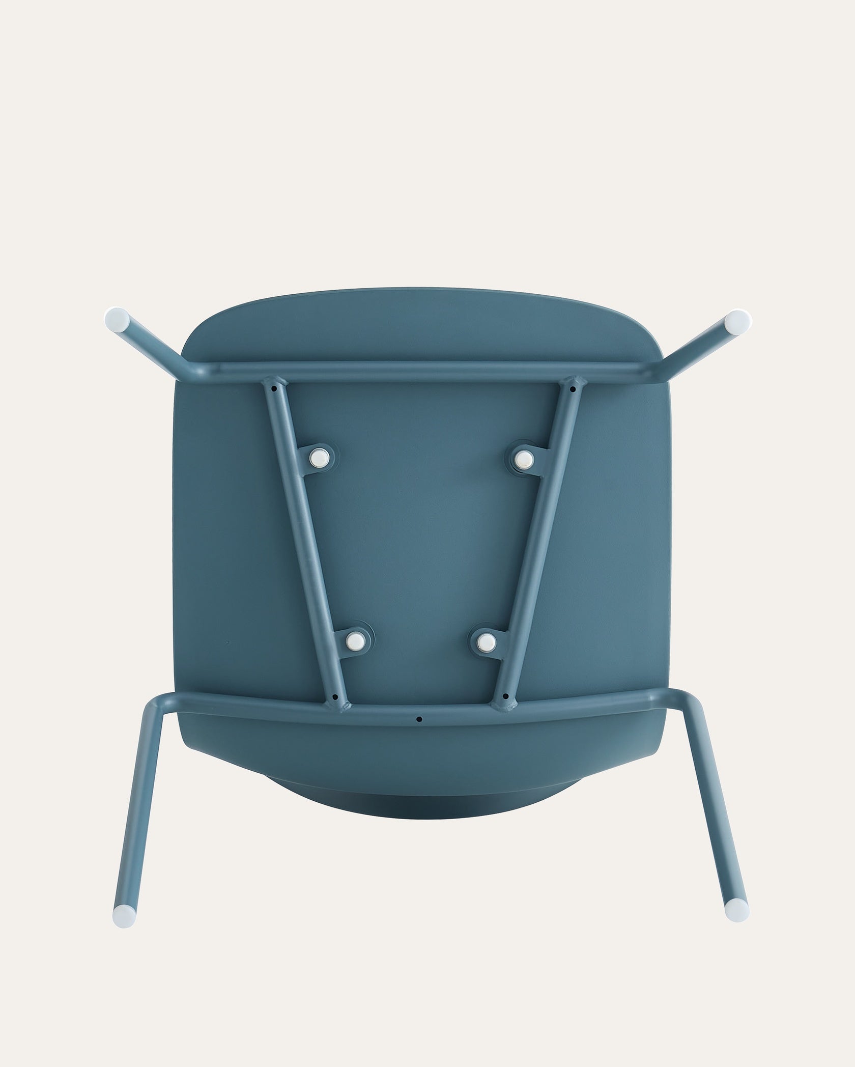 Wilshire Soft Curve Dining Chair - Dusty Blue, Set of 4