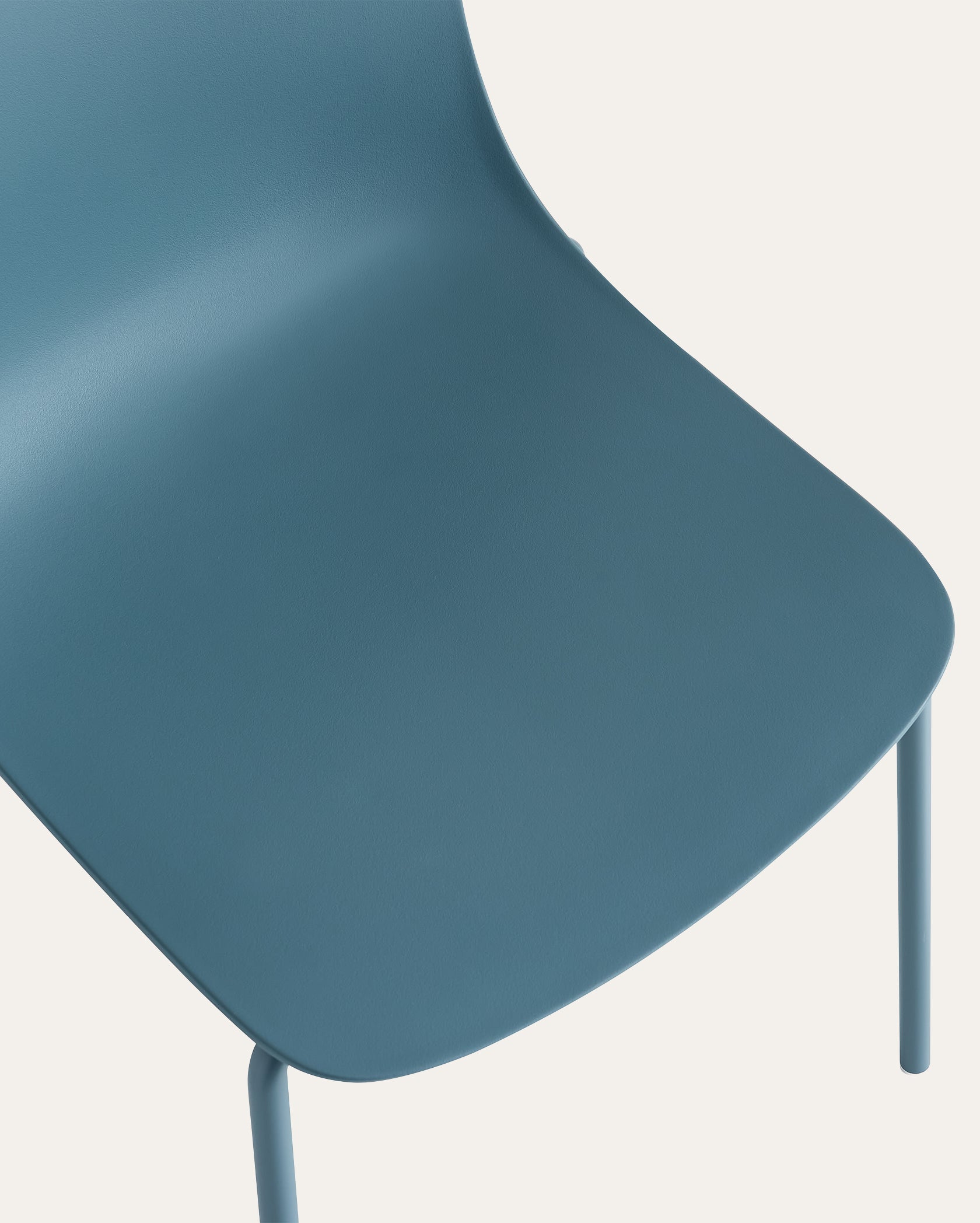 Wilshire Soft Curve Dining Chair - Dusty Blue, Set of 4
