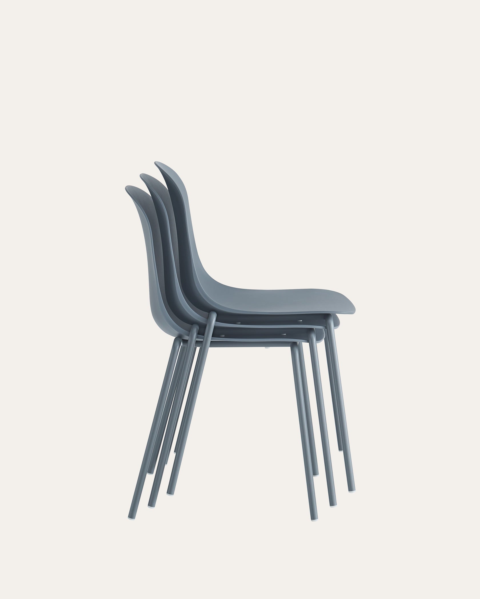 Wilshire Soft Curve Dining Chair - Gray, Set of 4