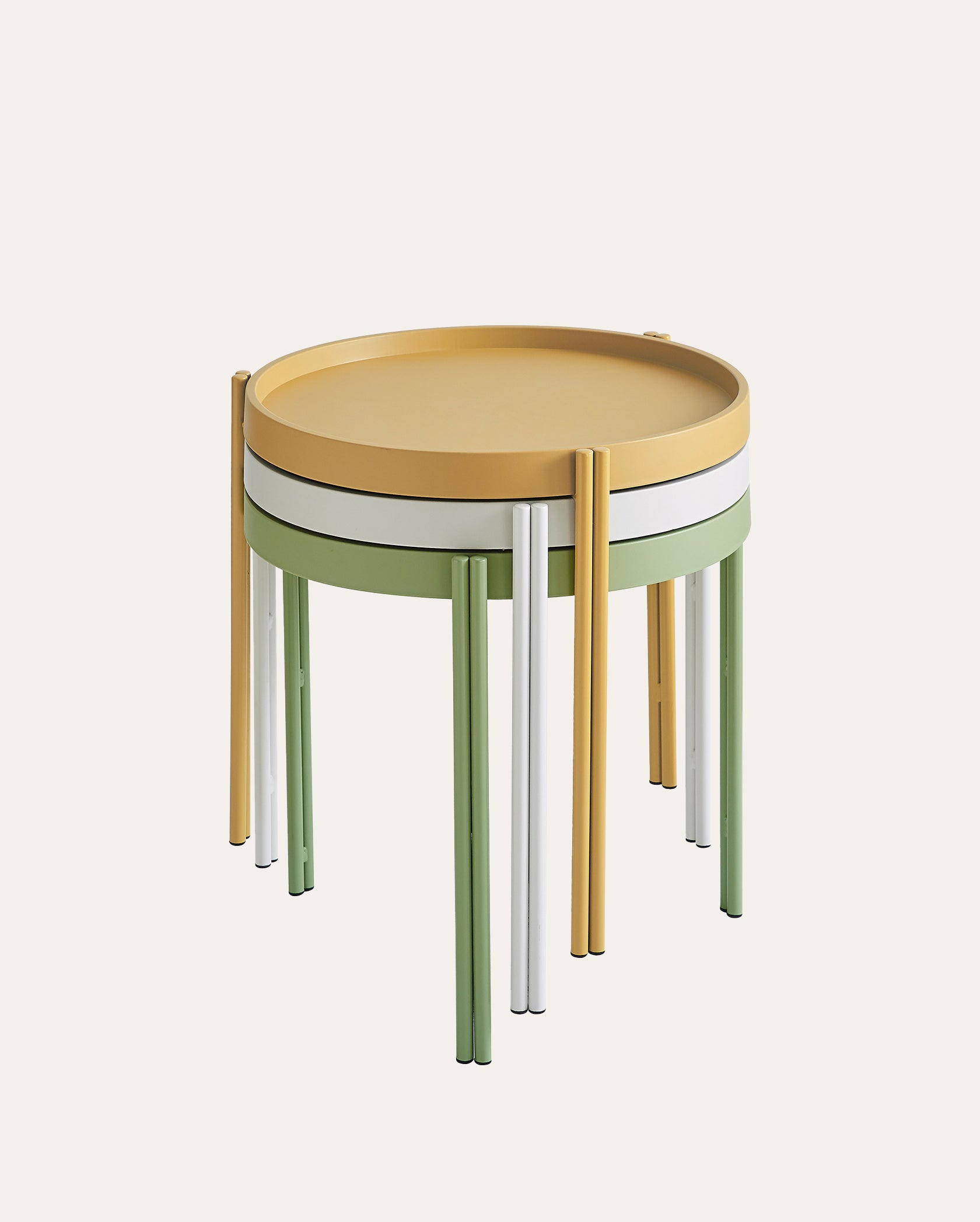 Stackable Table Set Cali Palette Stackable Coffee Table Set – Xdeco