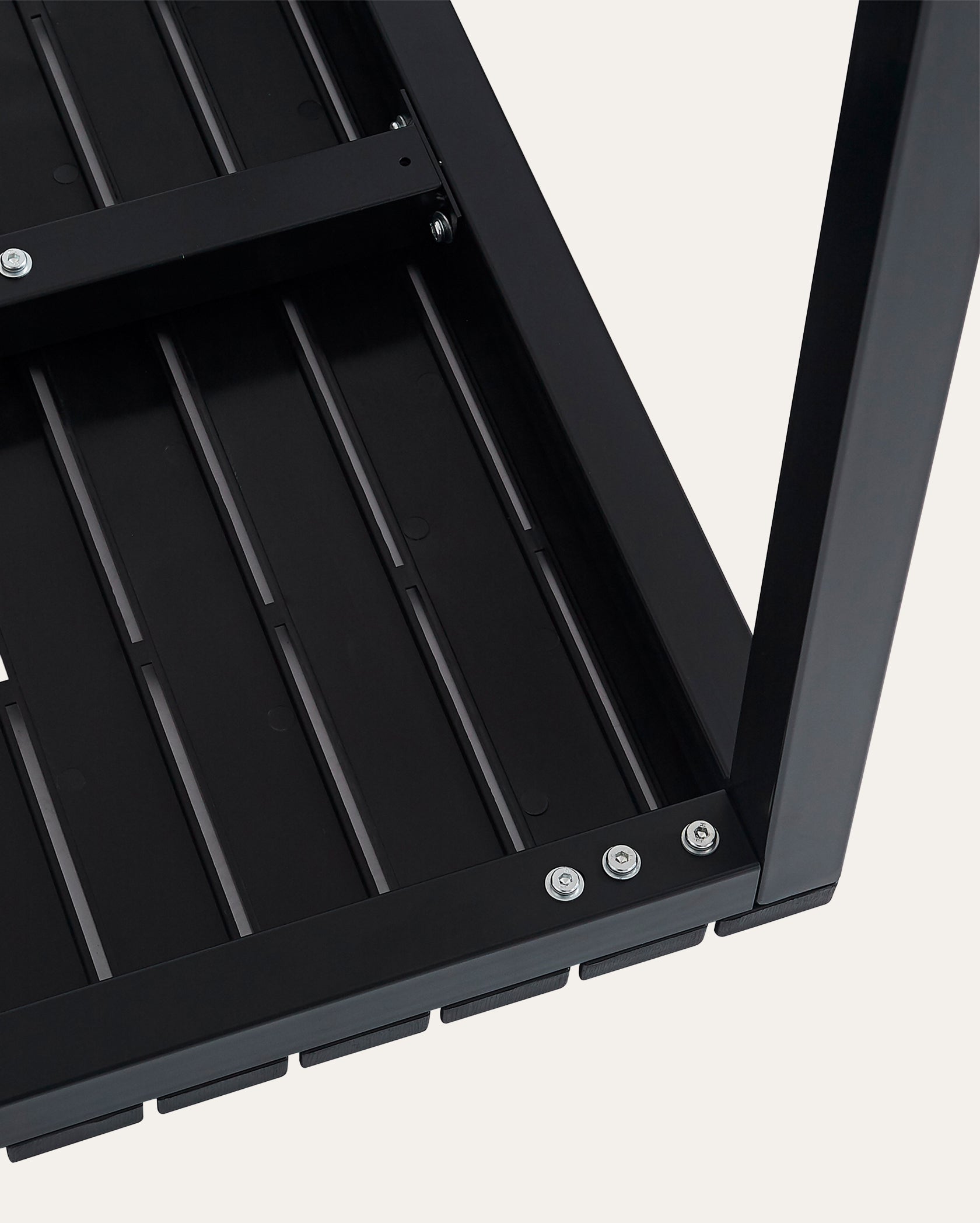 Lille Plastic Outdoor Dining Table, Black