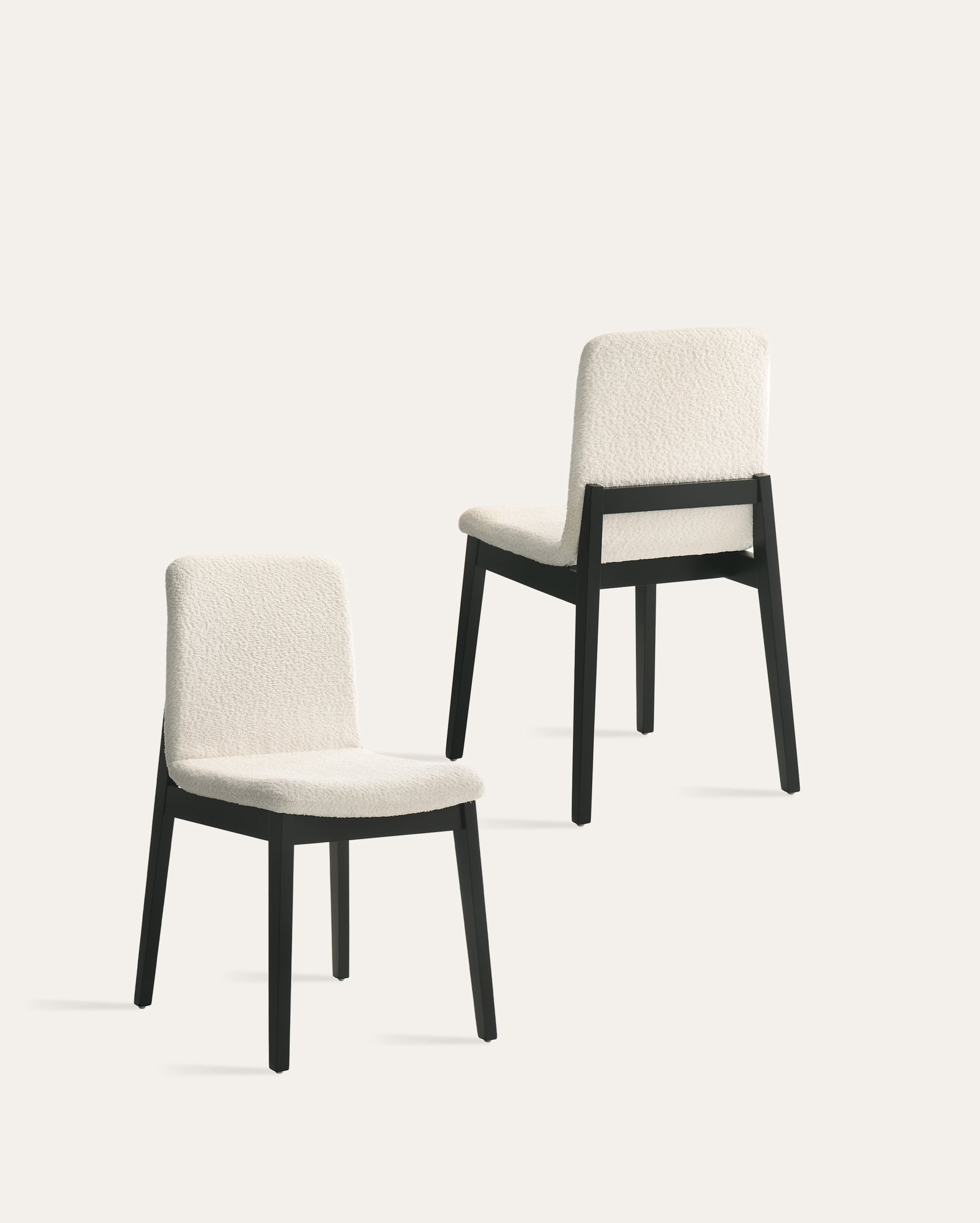 Denali White Boucle Chairs - Set of 2