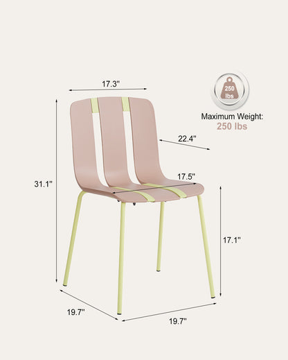 Marlow Chairs – Camel & Green, Set of 4