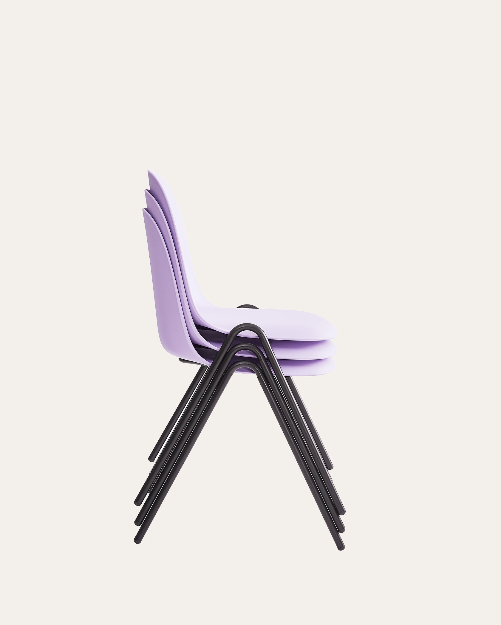 Berlin Contemporary Minimalist Dining Chair – Pastel Lilac