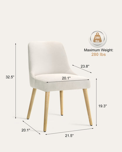Aspen Chairs, Cream, Set of 2