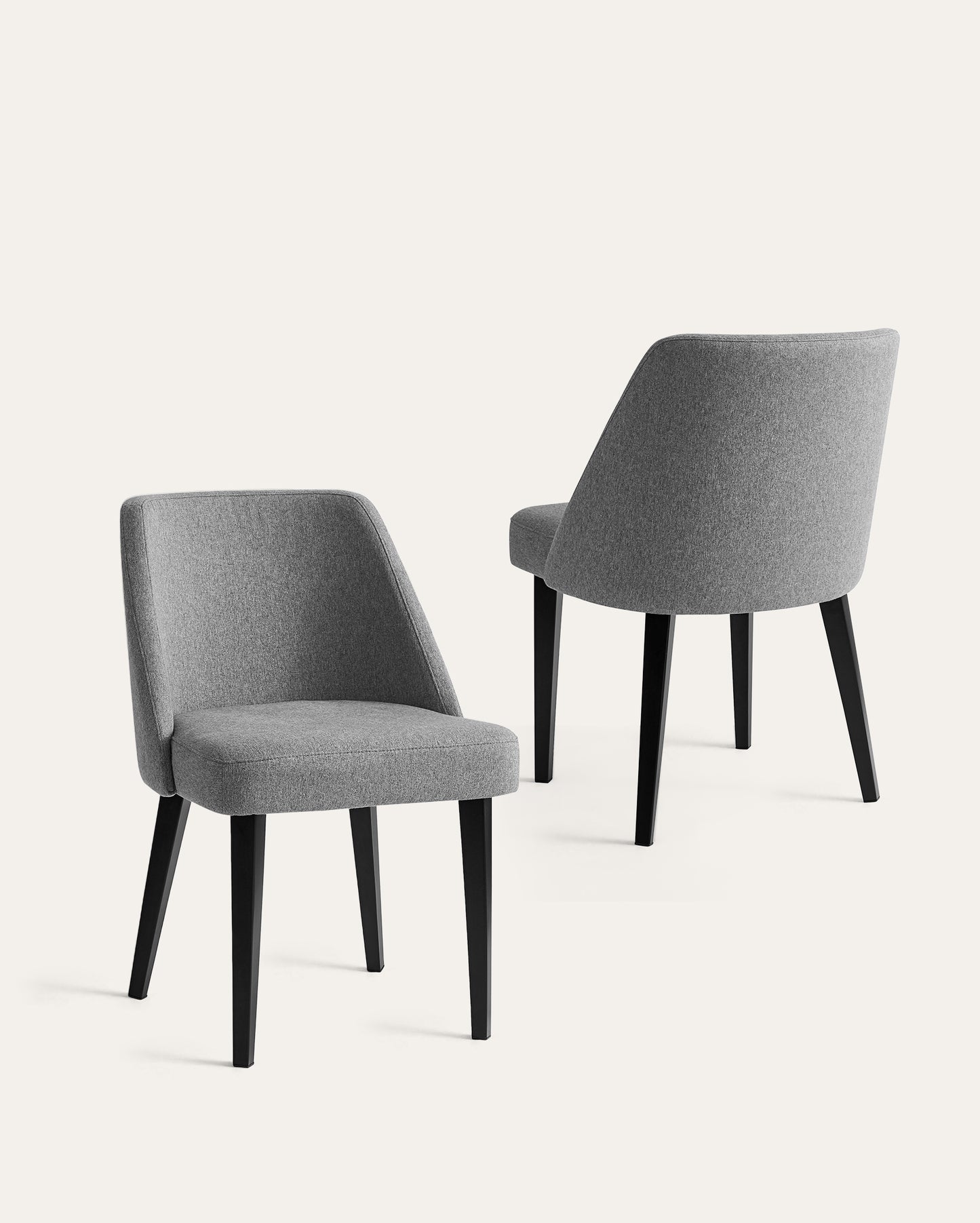 Paros Upholstered Dining Chairs, Gray, Set of 2