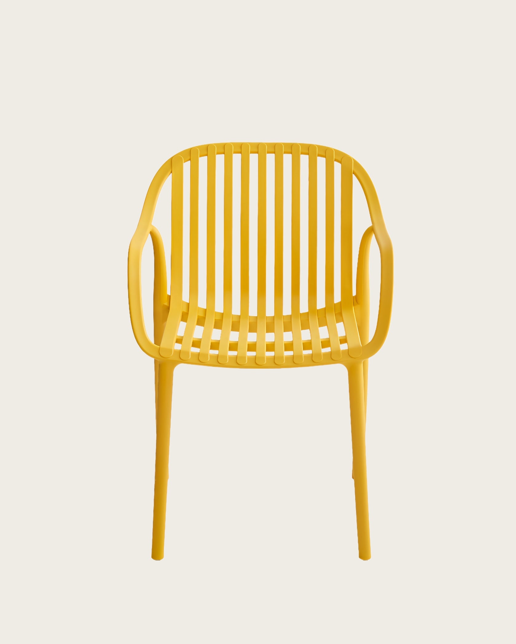 Everest Stackable Chairs - Set of 4, Yellow