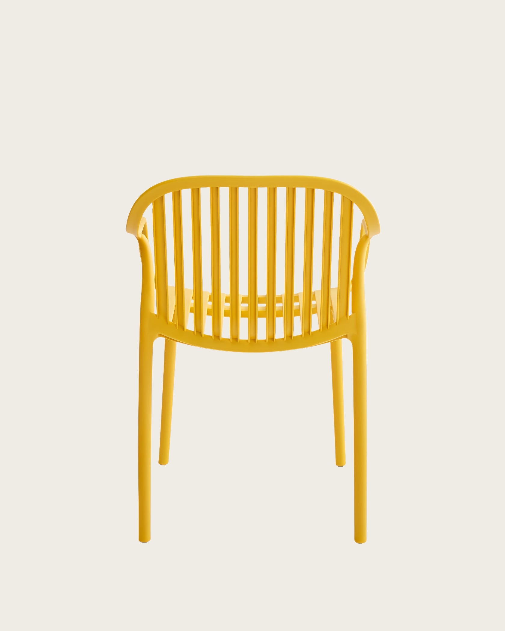 Everest Stackable Chairs - Set of 4, Yellow