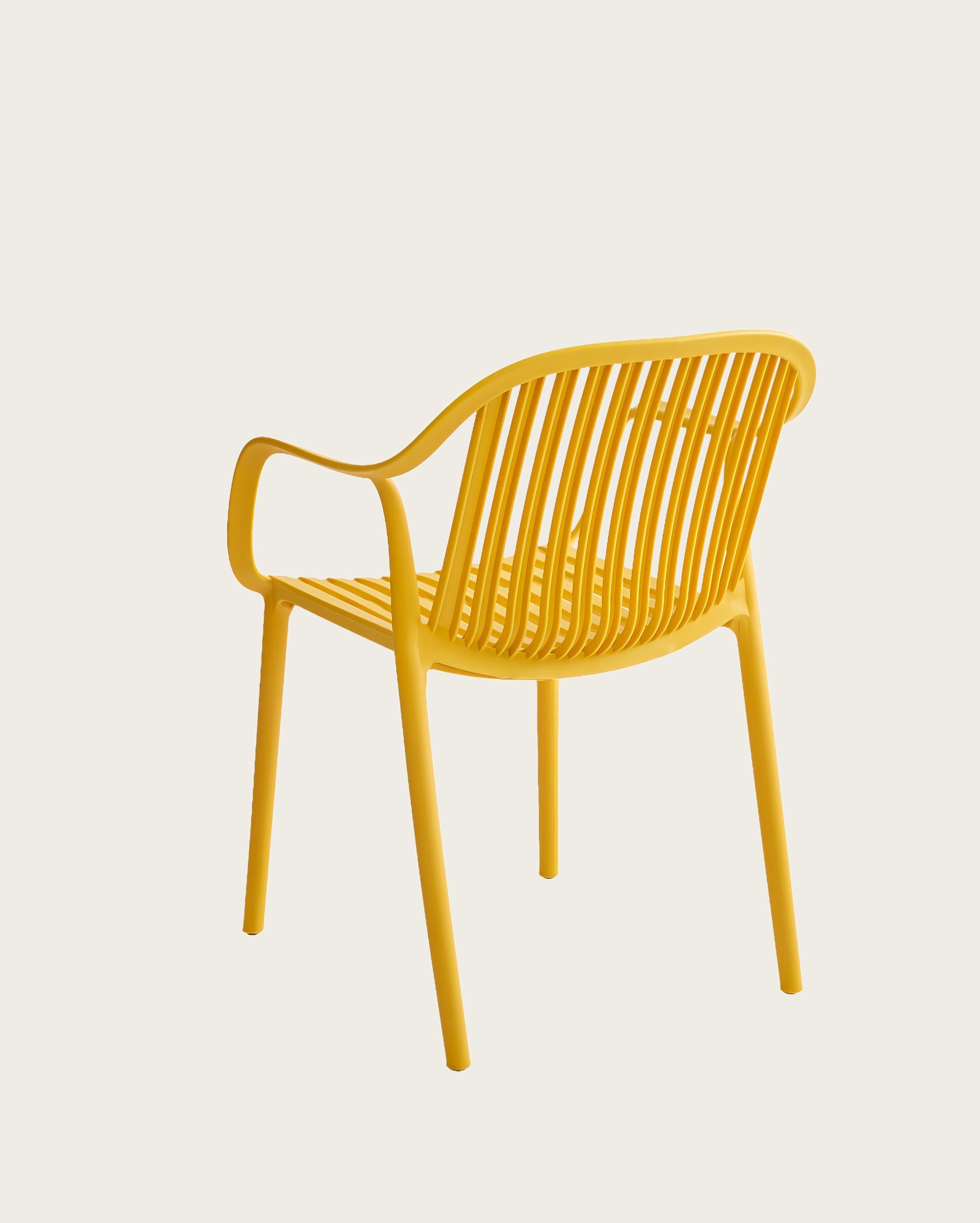 Everest Stackable Chairs - Set of 4, Yellow