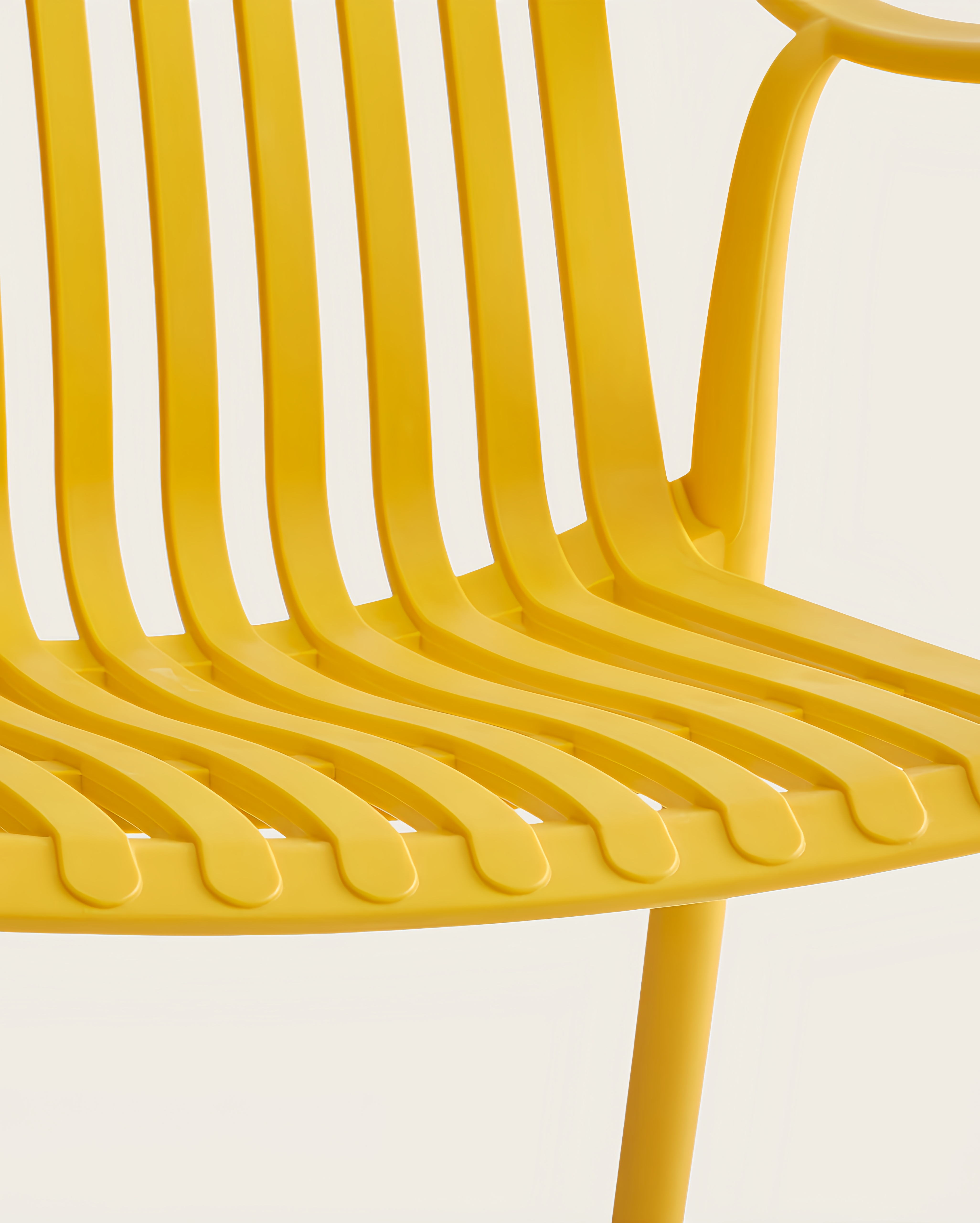 Everest Stackable Chairs - Set of 4, Yellow