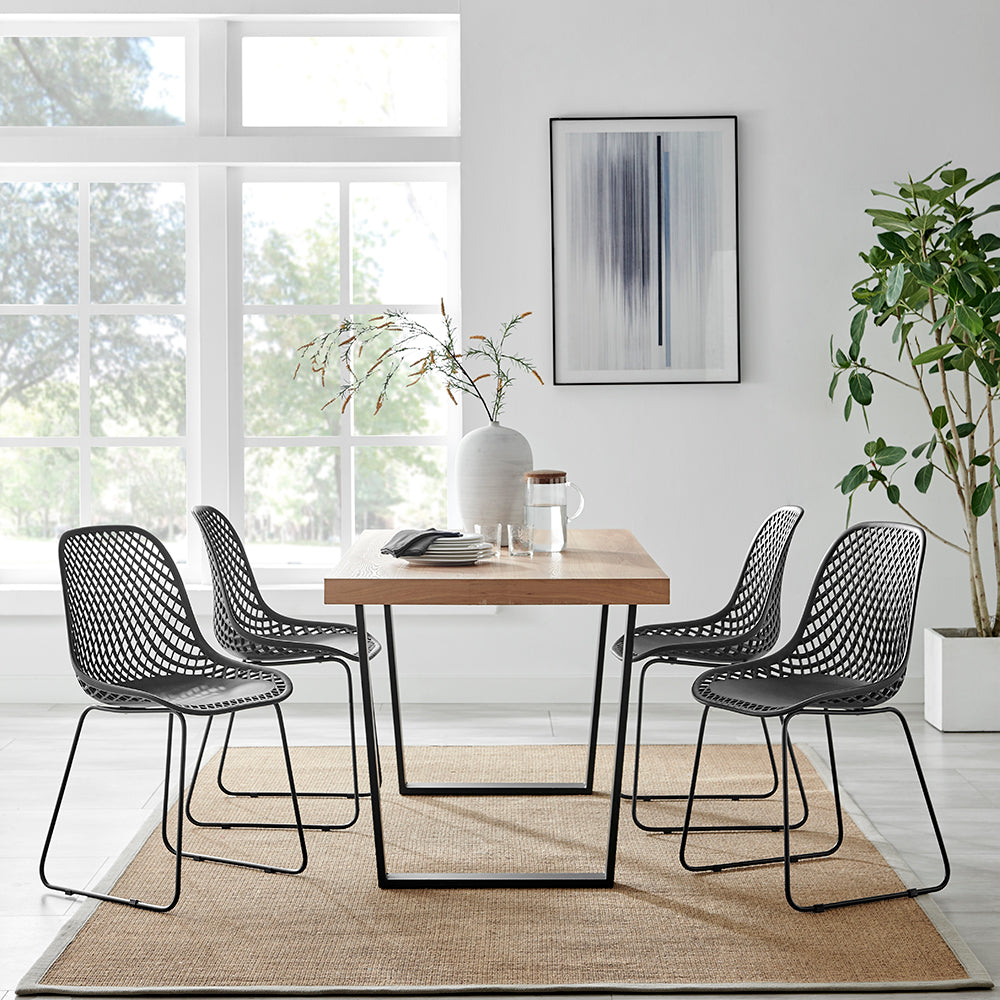 Griffith Contemporary Dining Chair - Black, Set of 4