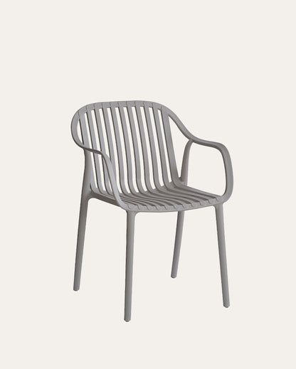 Everest Stackable Chairs, Grey, Set of 4