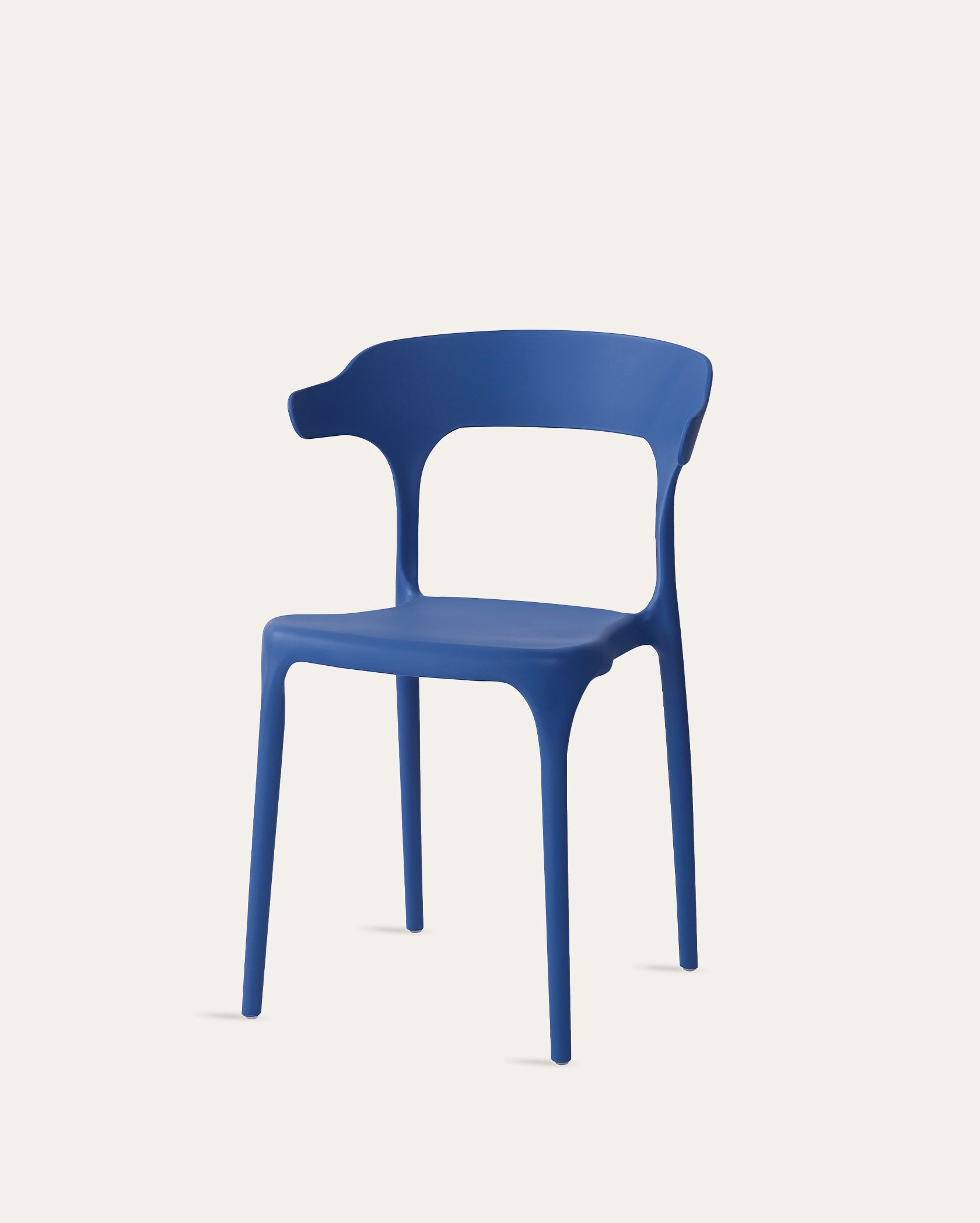 Nara Stackable Chairs - Set of 4, Cobalt Blue