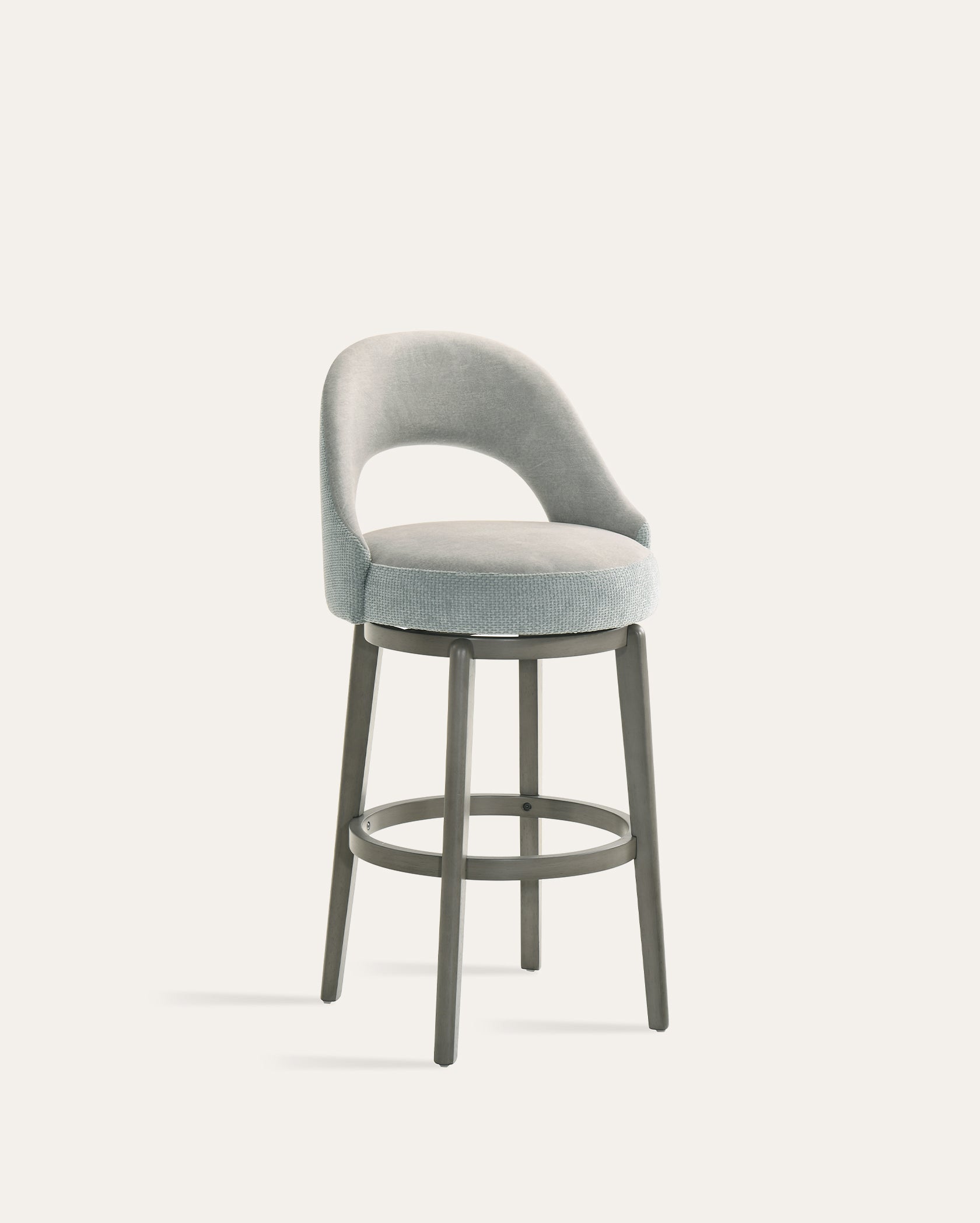 Whistler Swivel Velvet Bar Stools, Set of 2
