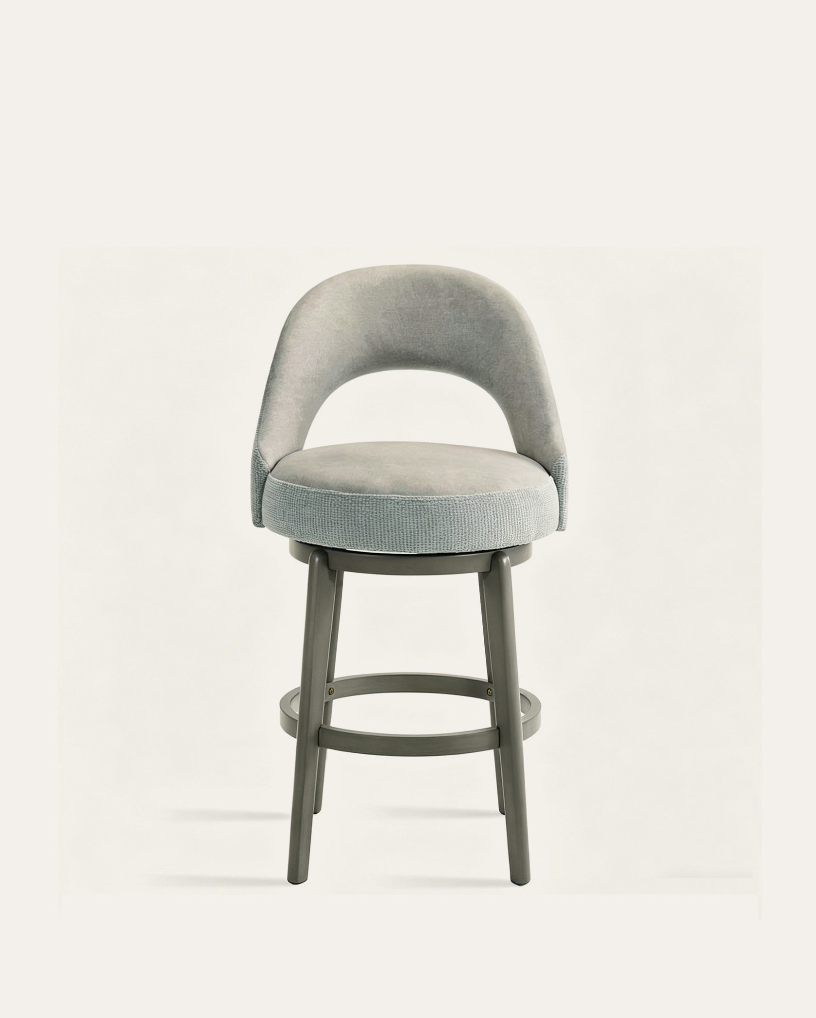 La Jolla Swivel Velvet Counter Stools, Set of 2