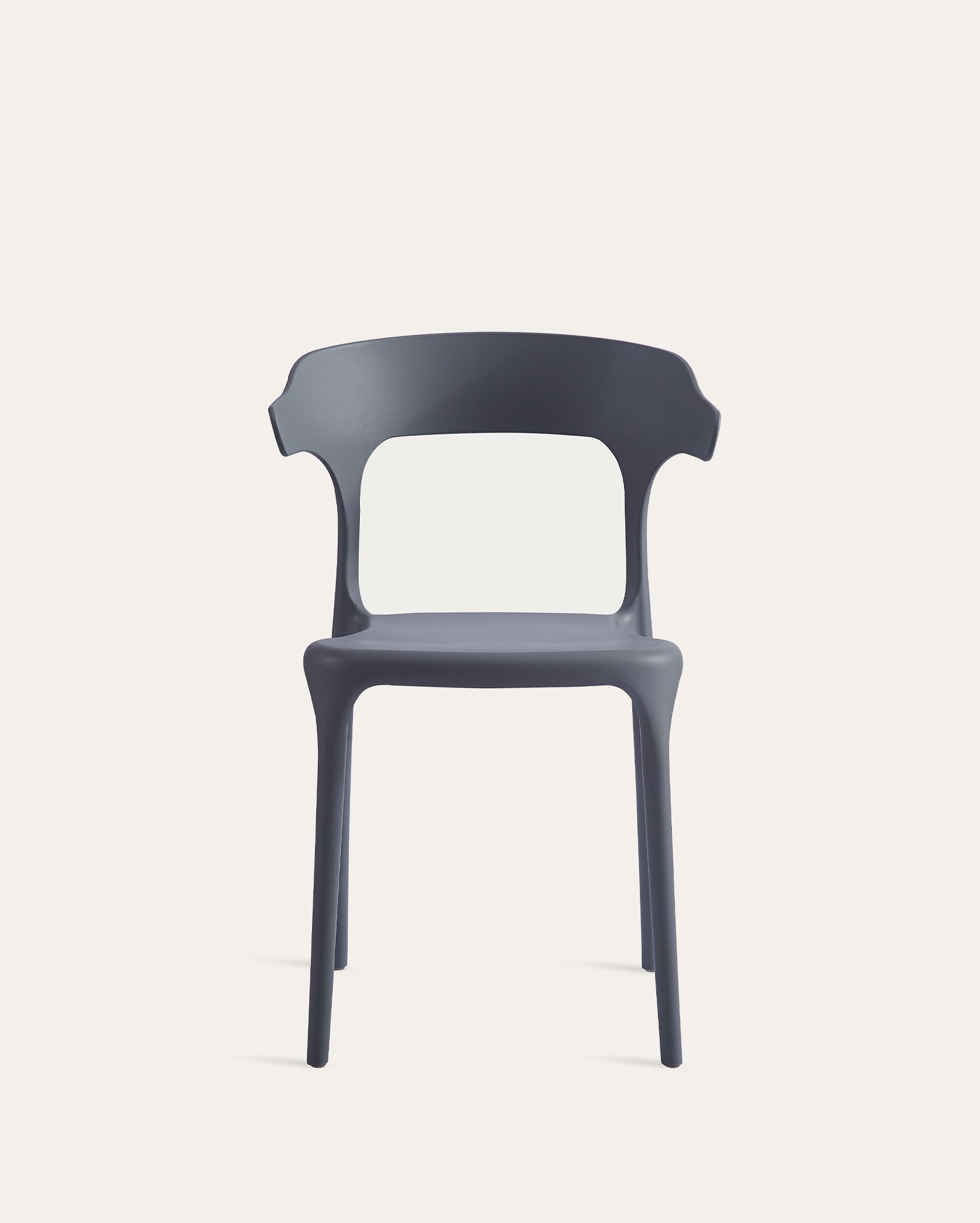 Coachella Stackable Chairs - Set of 4, Charcoal Gray – Xdeco
