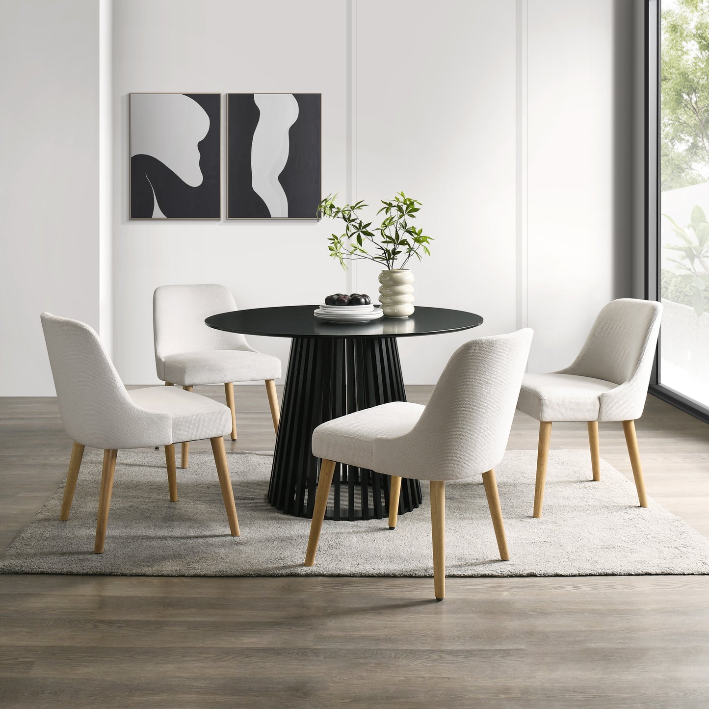 Aspen Chairs, Cream, Set of 2