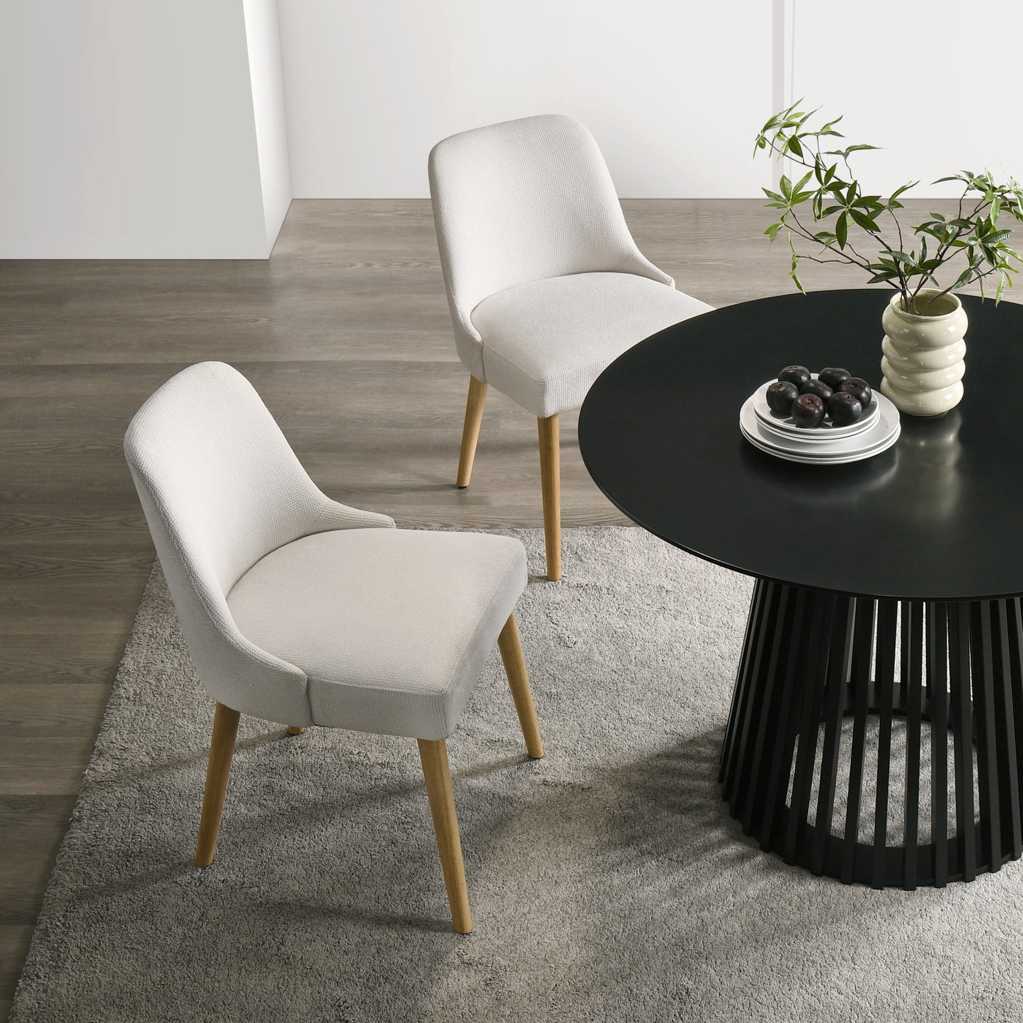 Aspen Chairs, Cream, Set of 2
