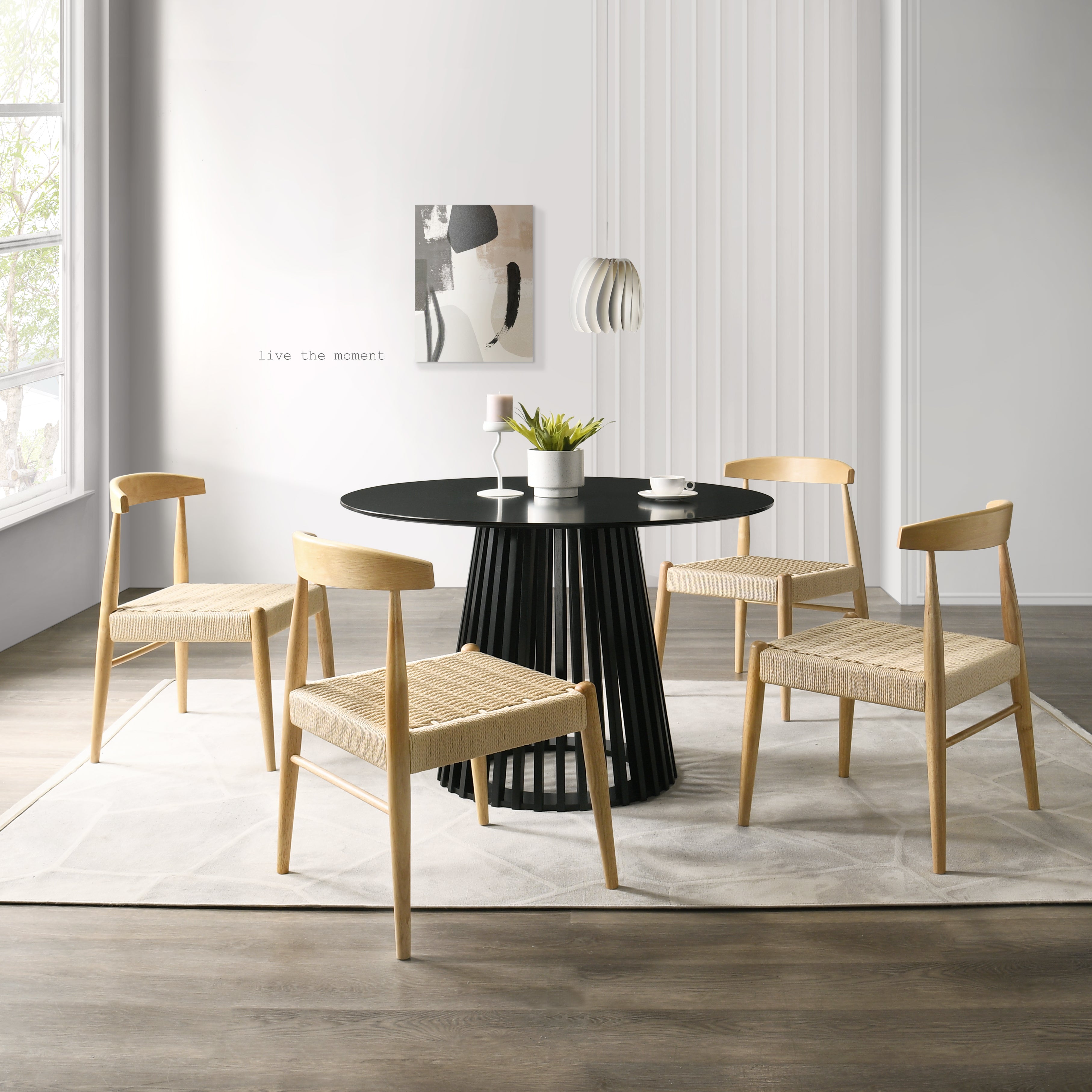 Kuala Natural Wood Chairs , Set of 2