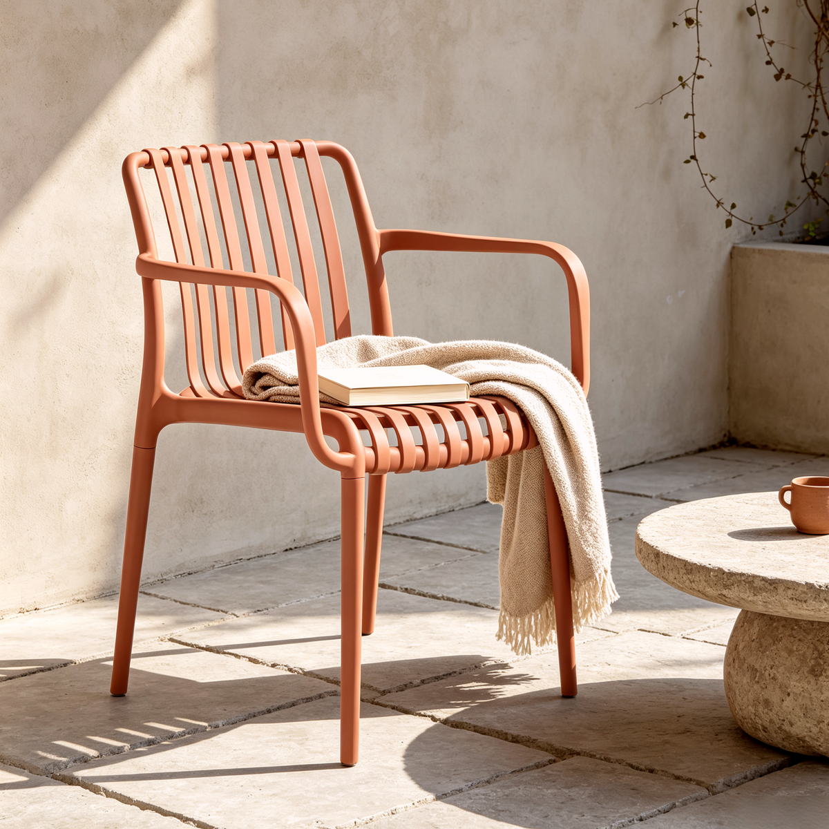Dana Point Flex Outdoor Chairs - Set of 4, Terracotta