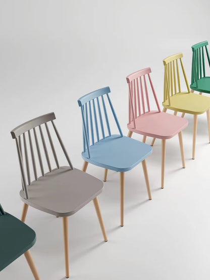 Troy Plastic Dining Chair Set, Set of 4, Pink