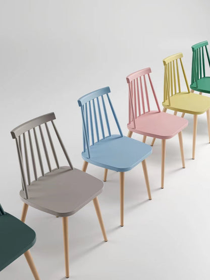 Troy Plastic Dining Chair Set, Set of 4, Blue