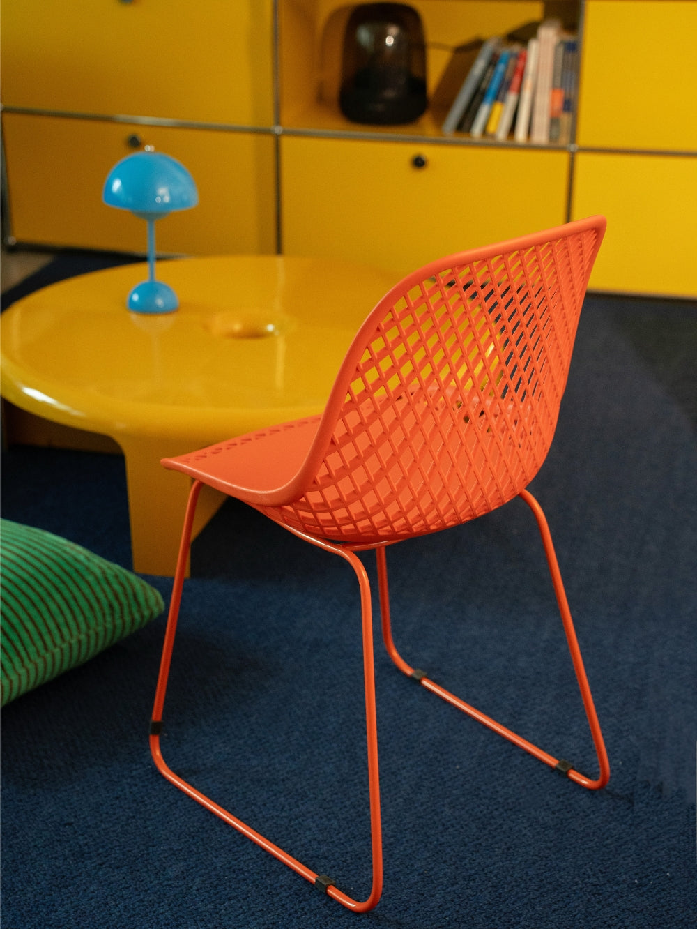 Griffith Contemporary Dining Chair - Blood Orange, Set of 4