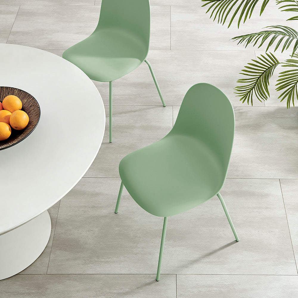 Kyoto Industrial Dining Chair – Green, Set of 4