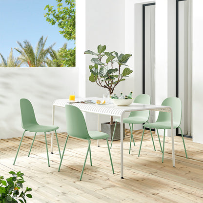 Kyoto Industrial Dining Chair – Green, Set of 4