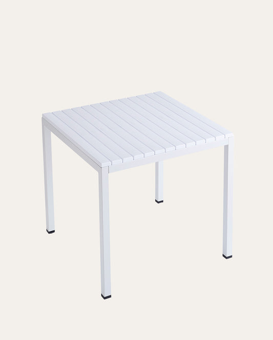 Lille Plastic Outdoor Dining Table, White