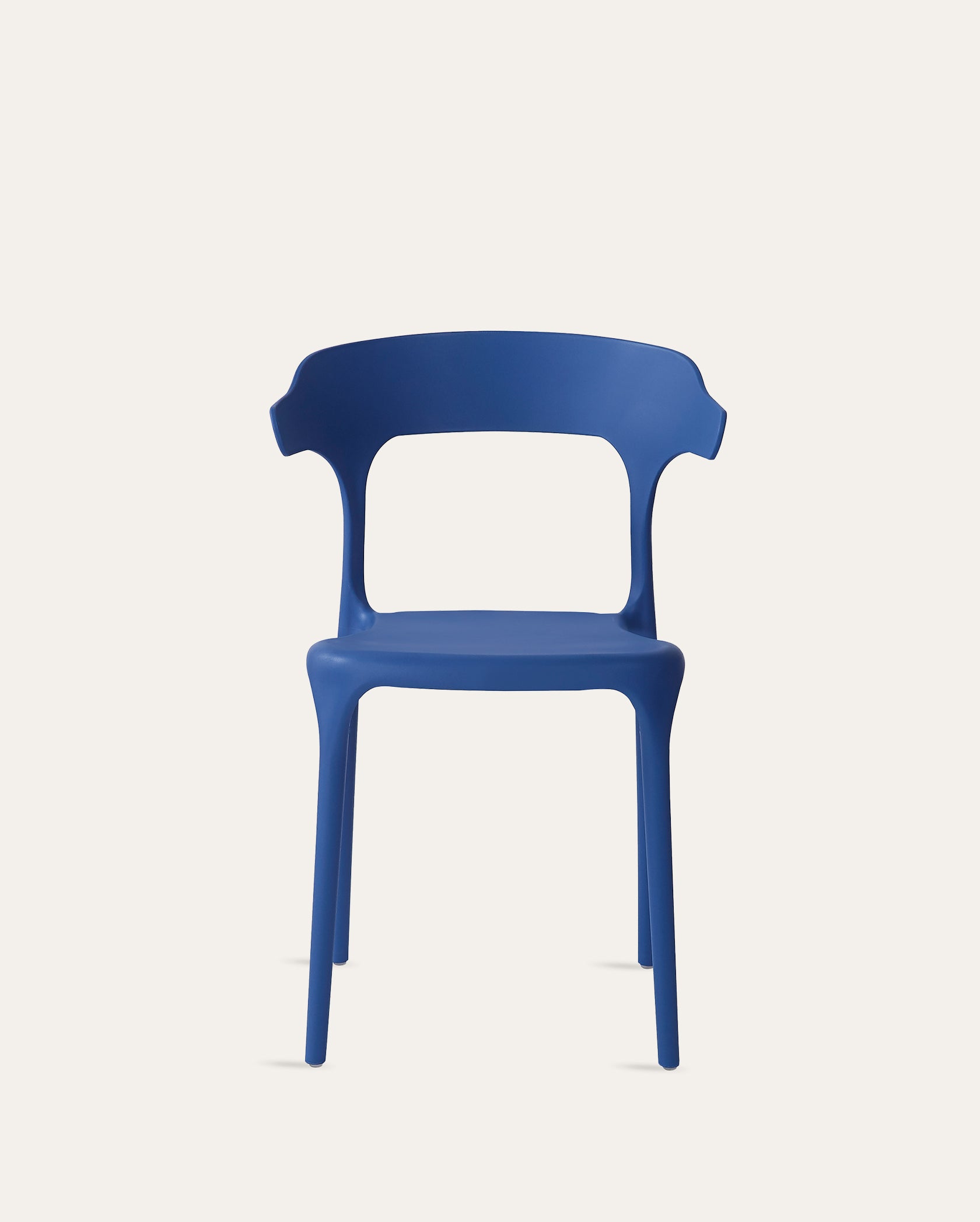 Nara Stackable Chairs - Set of 4, Cobalt Blue