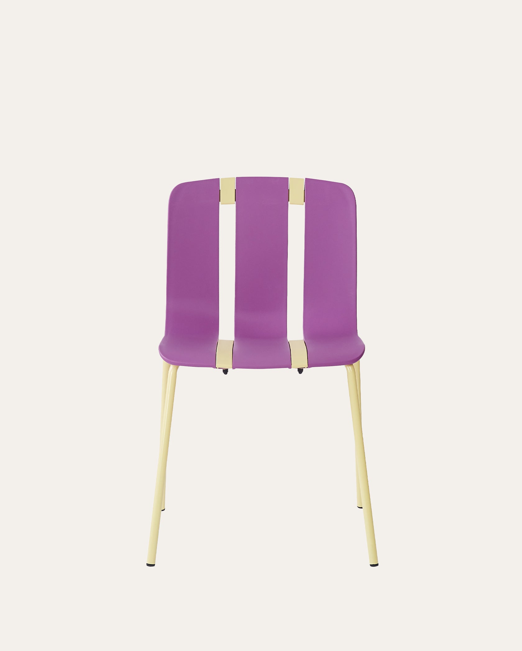 Cali Palette Creative DIY Assembly Chairs – Purple & Yellow, Set of 4