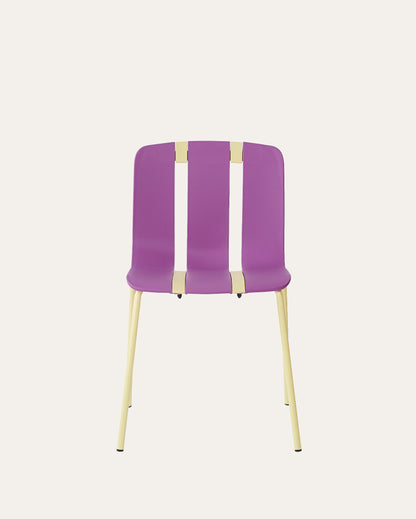 Marlow Chairs – Purple & Yellow, Set of 4
