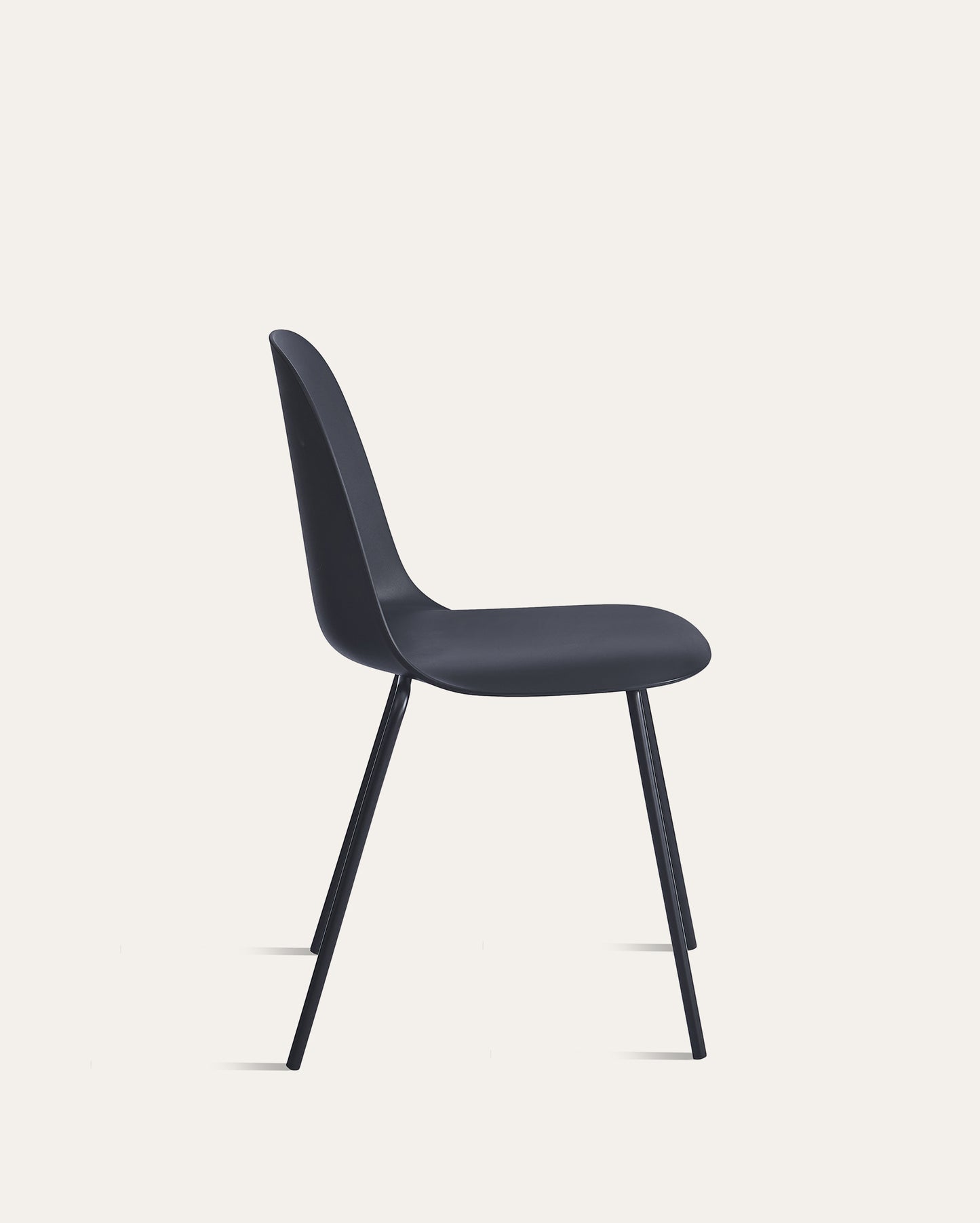 Kyoto Industrial Dining Chair – Black, Set of 4