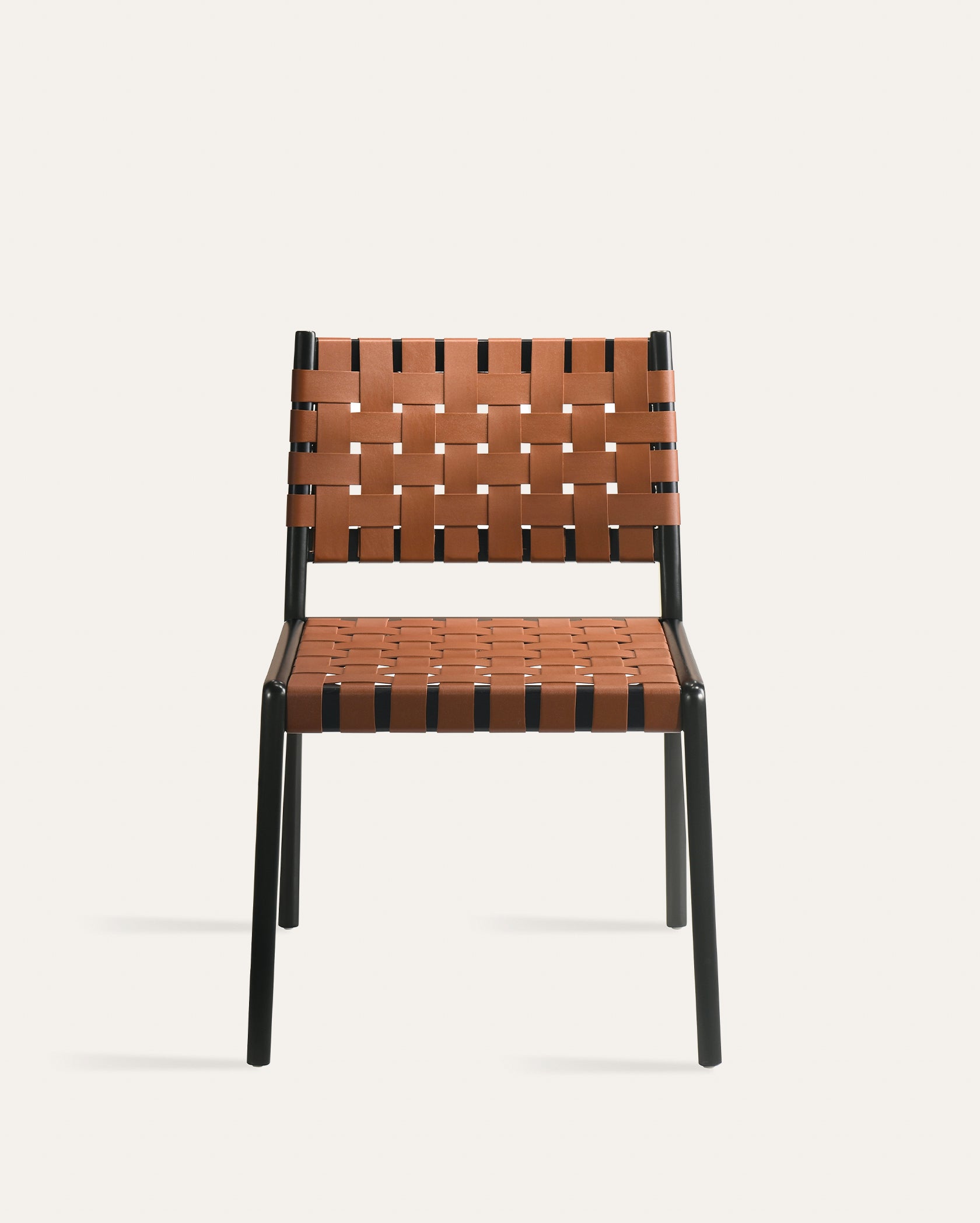 Vista Woven Faux Leather Dining Chairs | Modern Indoor Dining