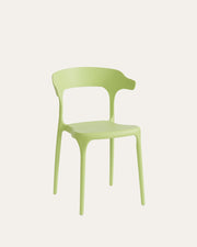 Nara Stackable Chairs - Set of 4, Green